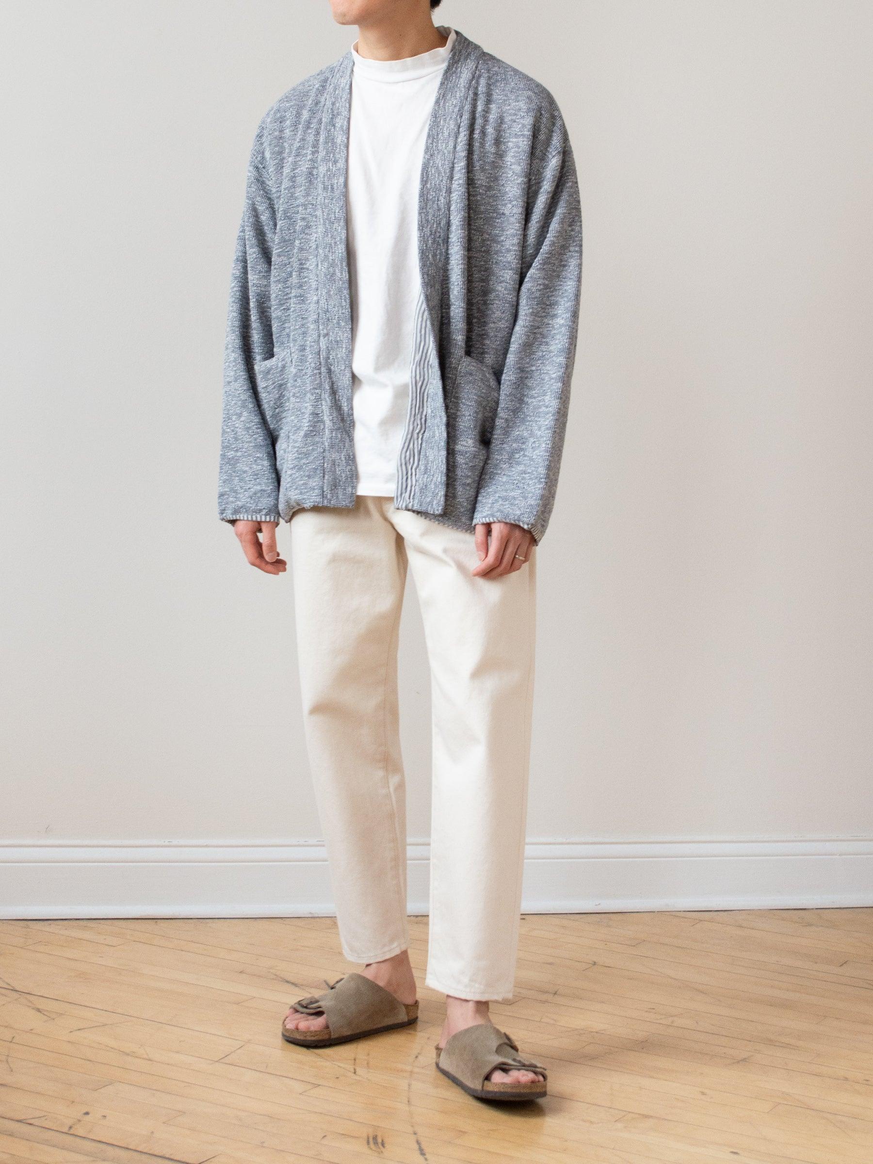 Namu Shop - ts(s) Lined Easy Cardigan - Marled Navy