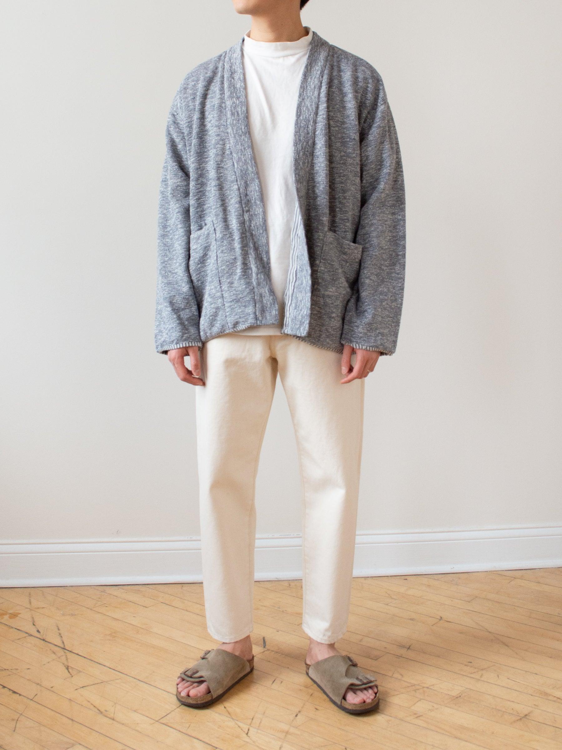 Namu Shop - ts(s) Lined Easy Cardigan - Marled Navy