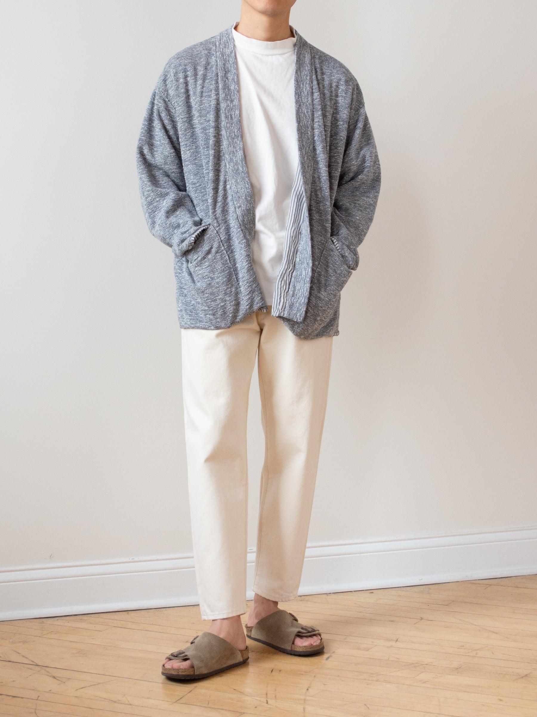 Namu Shop - ts(s) Lined Easy Cardigan - Marled Navy