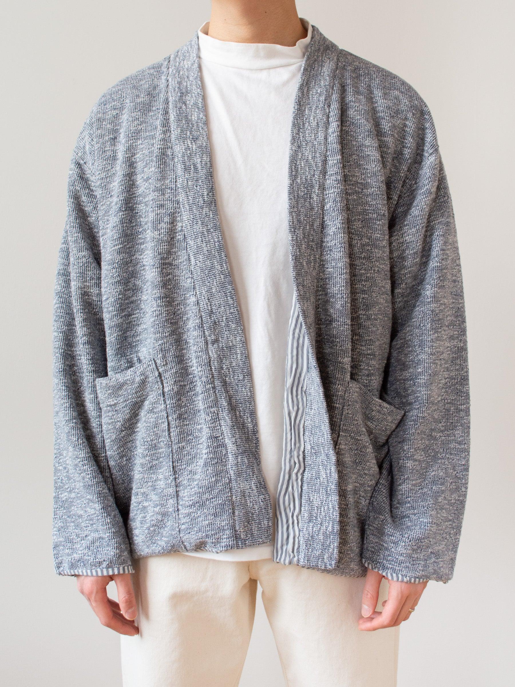 Namu Shop - ts(s) Lined Easy Cardigan - Marled Navy