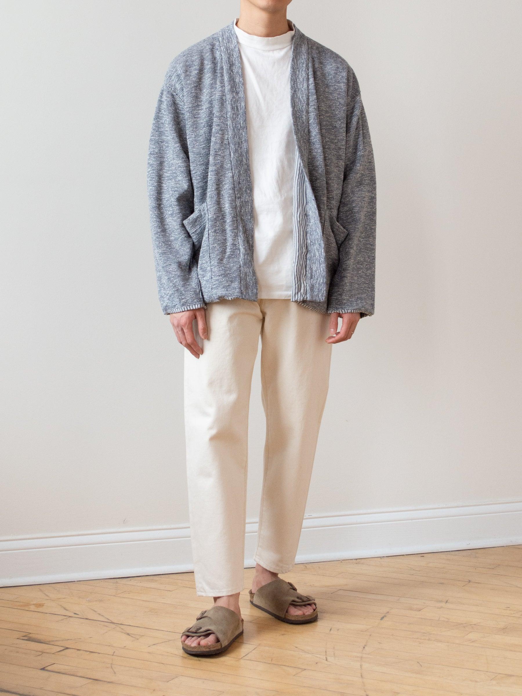 Namu Shop - ts(s) Lined Easy Cardigan - Marled Navy