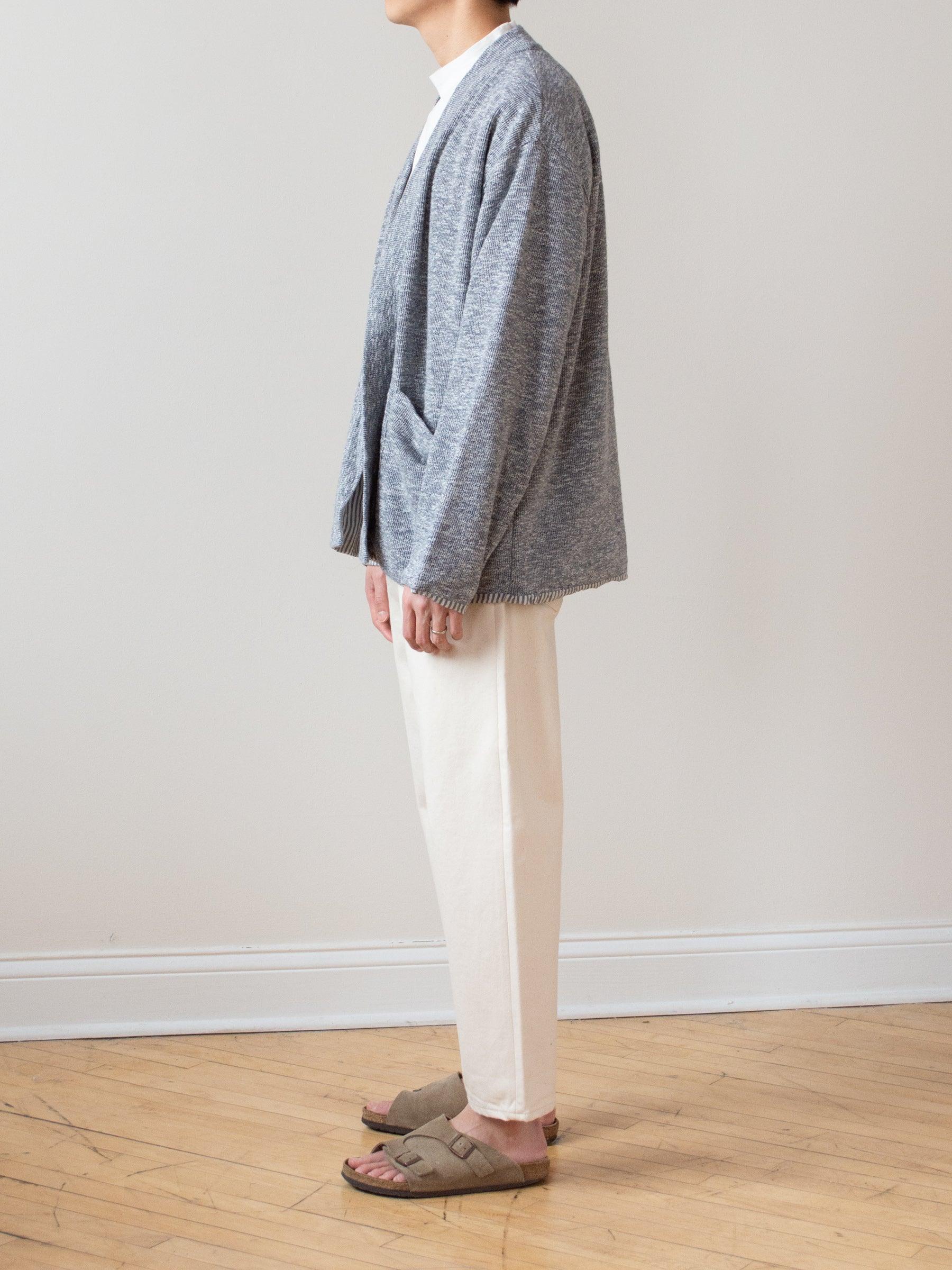 Namu Shop - ts(s) Lined Easy Cardigan - Marled Navy