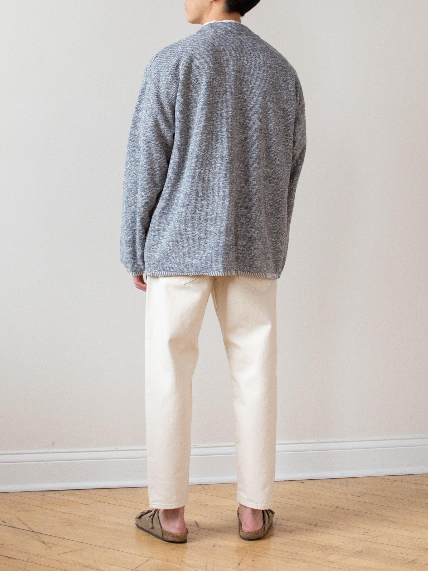 Namu Shop - ts(s) Lined Easy Cardigan - Marled Navy