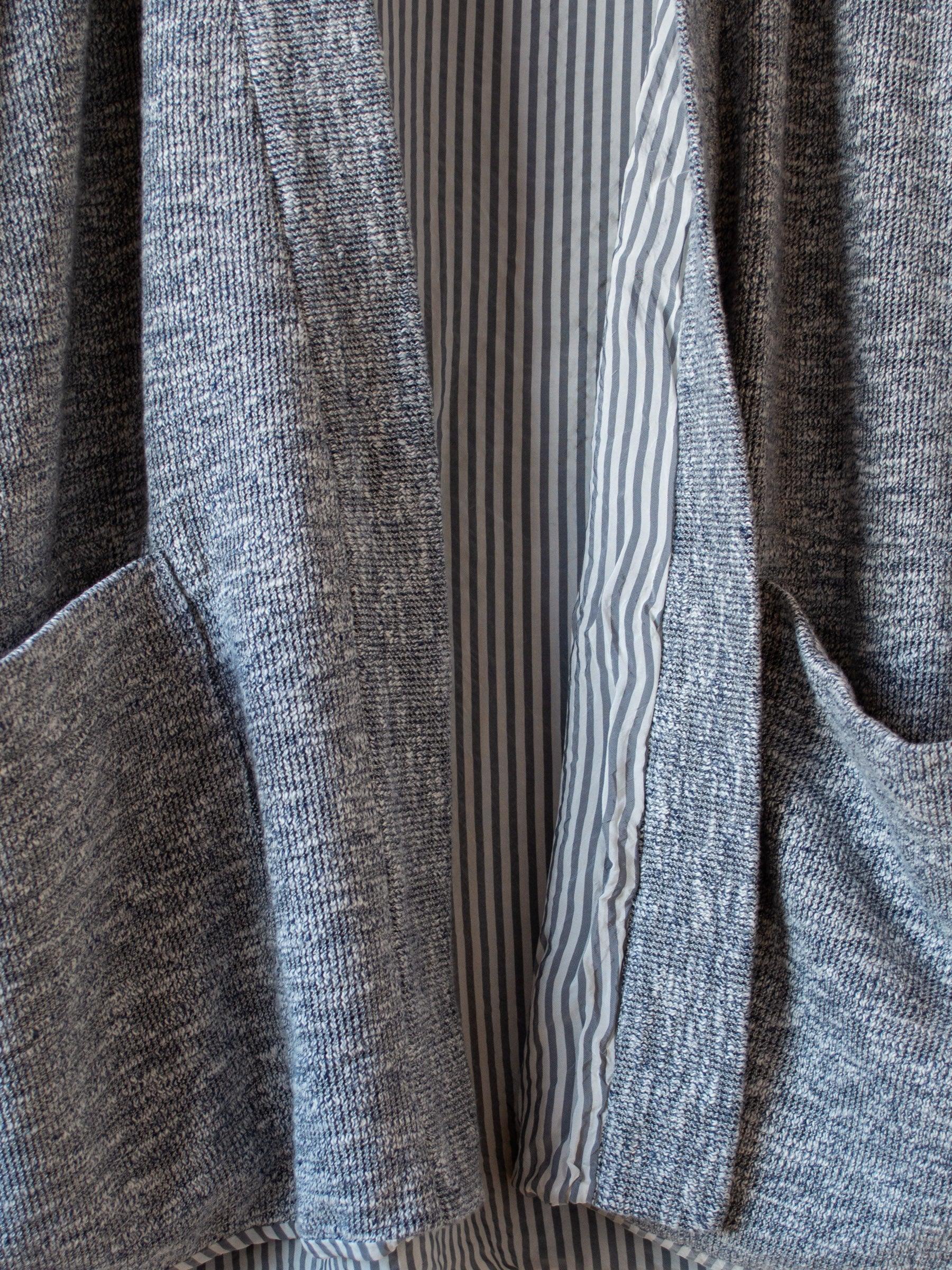 Namu Shop - ts(s) Lined Easy Cardigan - Marled Navy