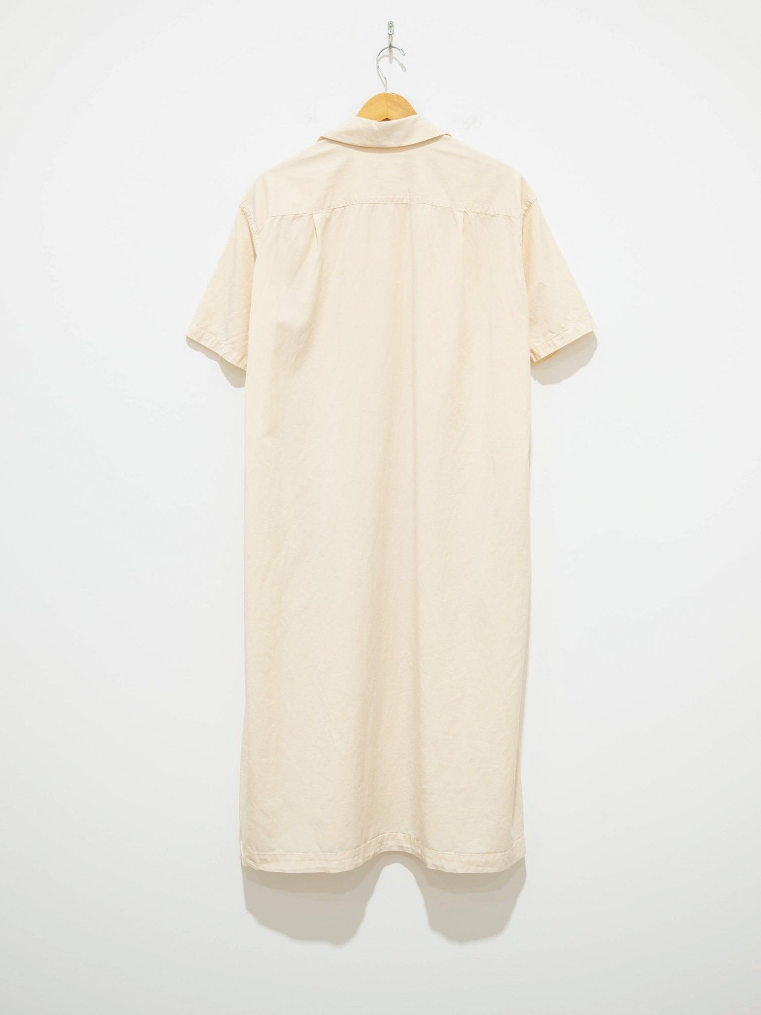 Namu Shop - ts(s) Lyocell Co/Li Round Flap Pocket Shirt Dress - Ecru