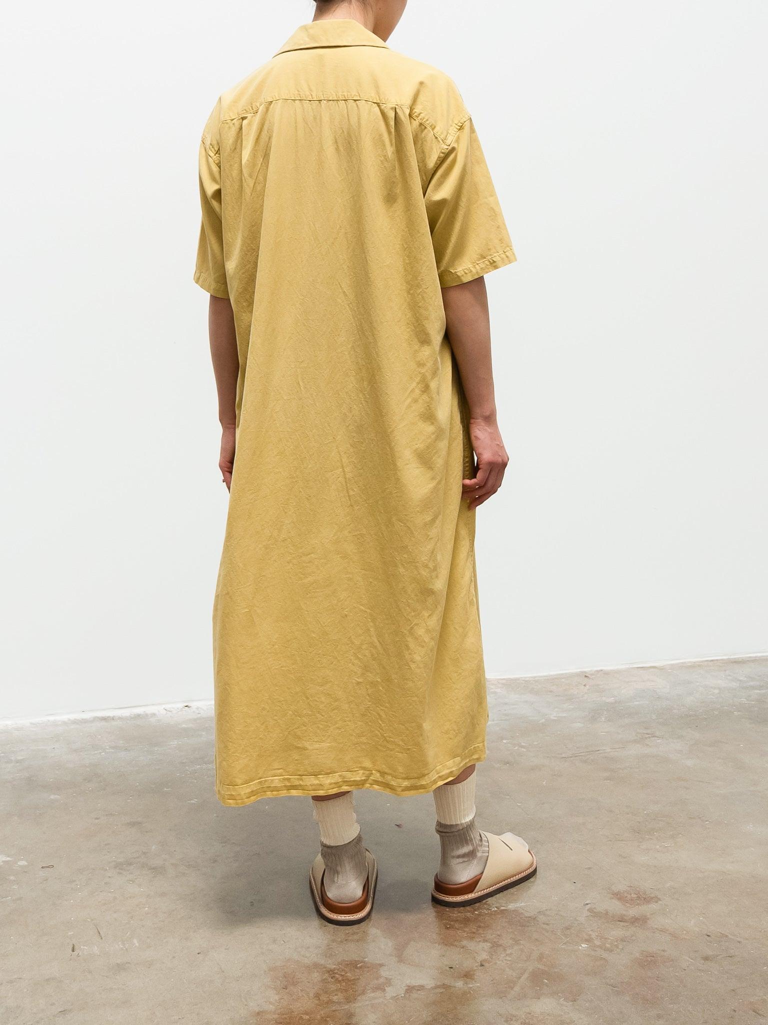 Namu Shop - ts(s) Lyocell Co/Li Round Flap Pocket Shirt Dress - Yellow