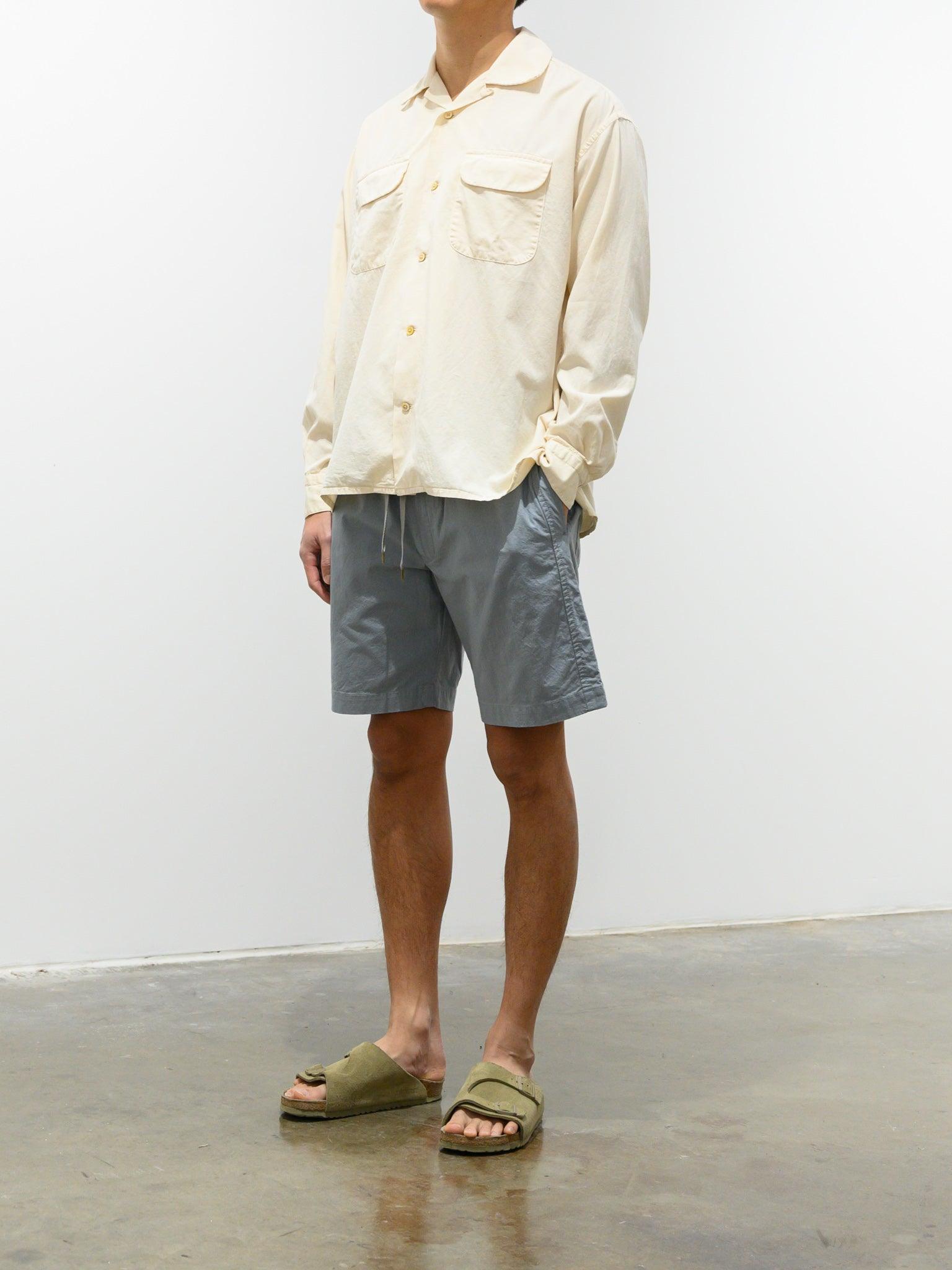 Namu Shop - ts(s) Lyocell Co/Li Round Flap Pocket Shirt - Ecru