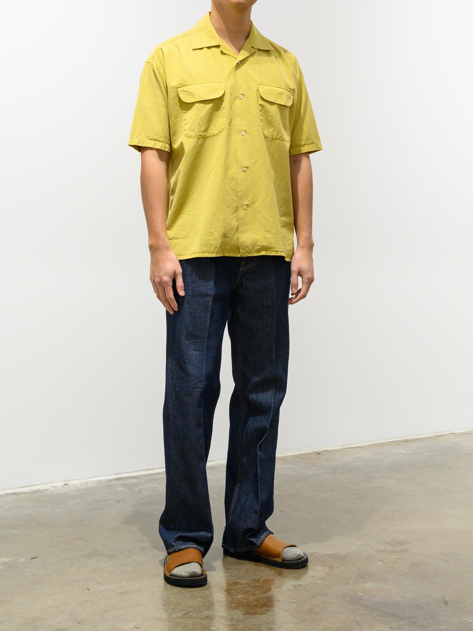 Namu Shop - ts(s) Lyocell Co/Li Round Flap Pocket S/S Shirt - Yellow