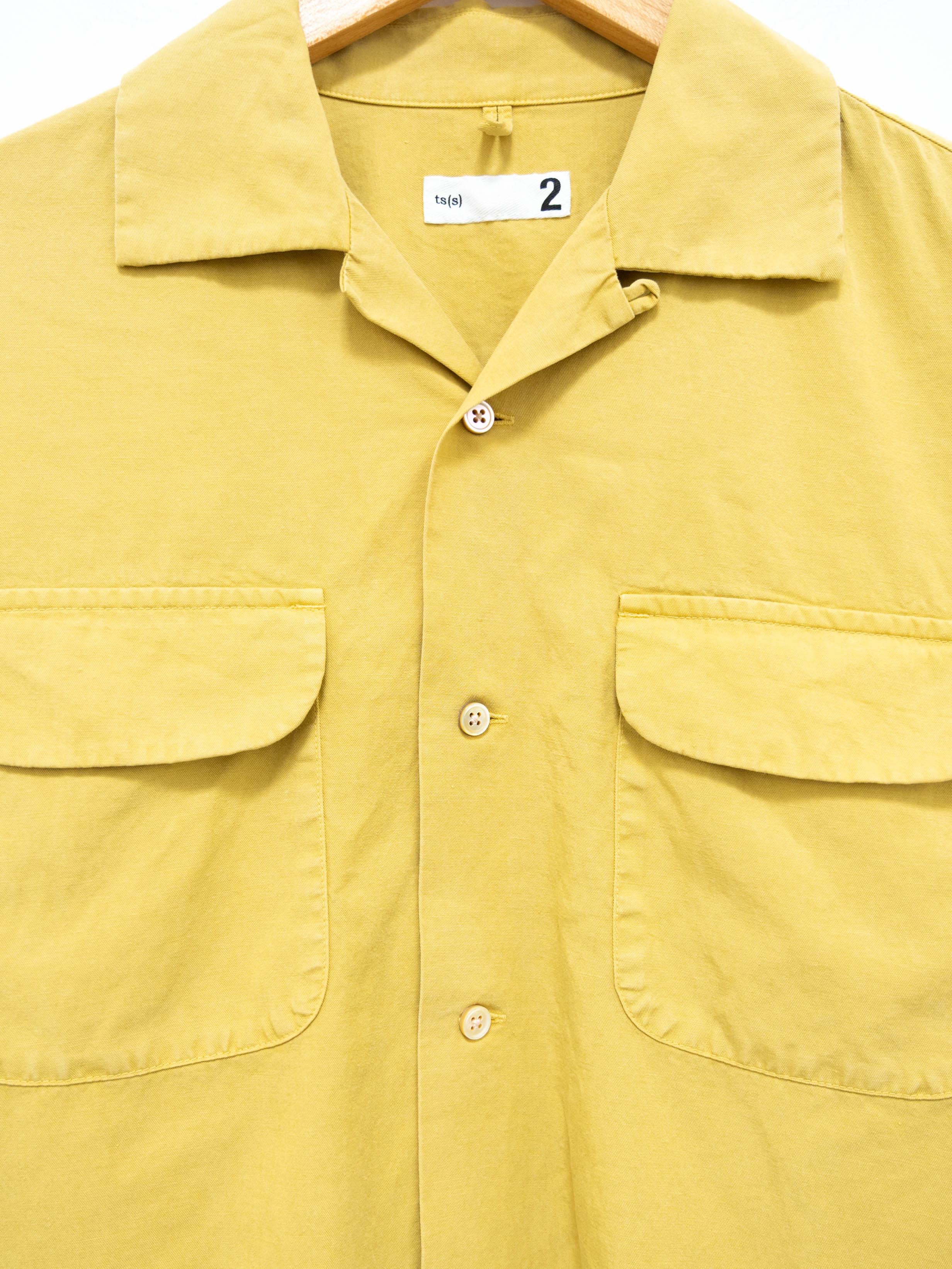 Namu Shop - ts(s) Lyocell Co/Li Round Flap Pocket S/S Shirt - Yellow