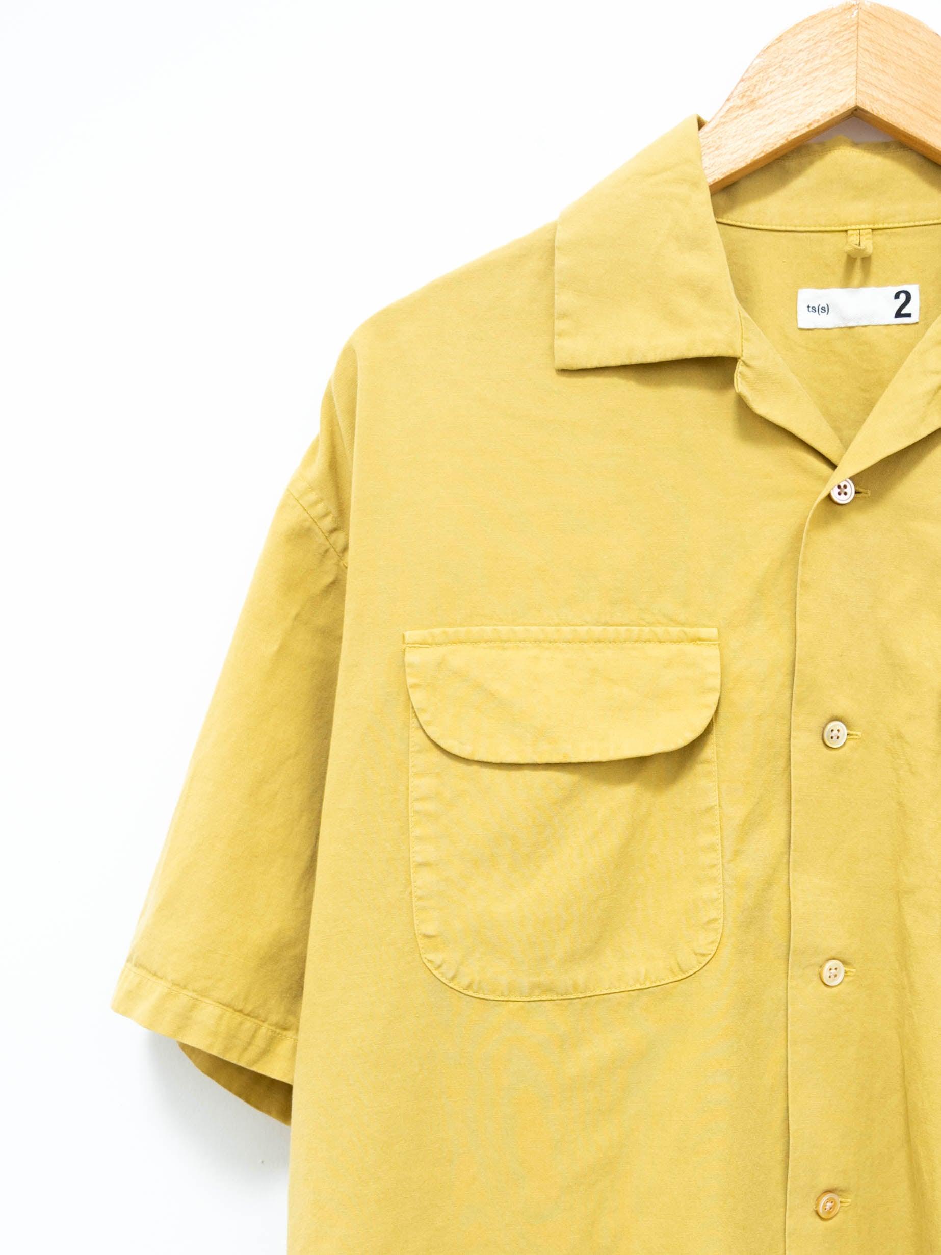 Namu Shop - ts(s) Lyocell Co/Li Round Flap Pocket S/S Shirt - Yellow