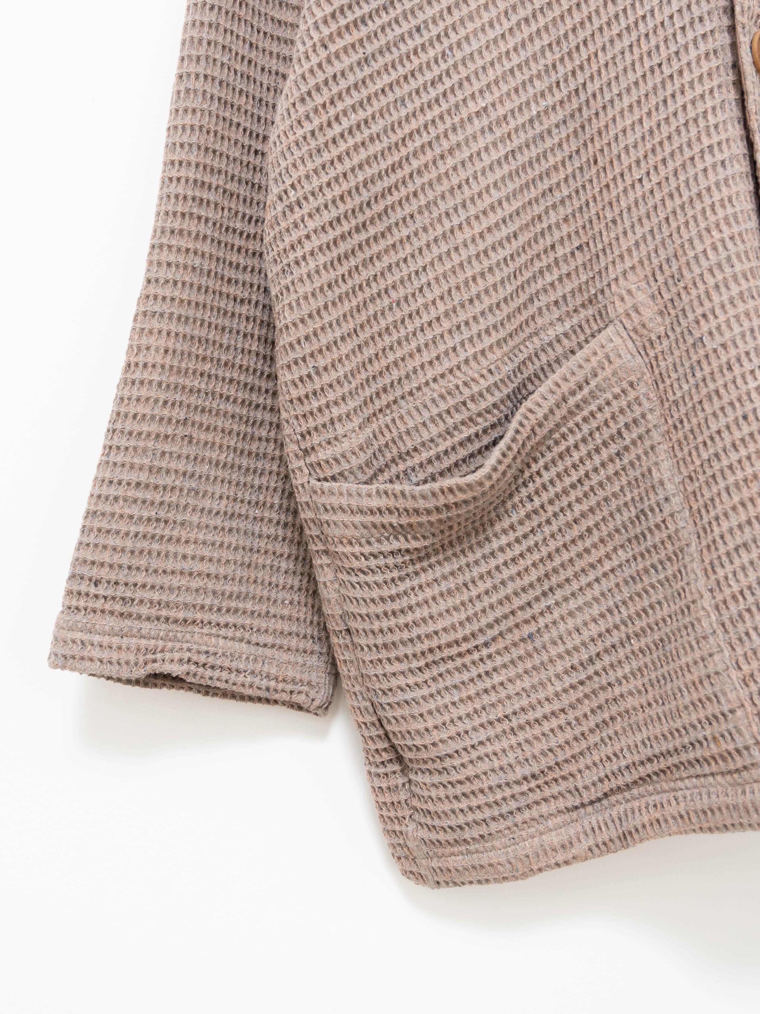 Namu Shop - ts(s) Melange Waffle Easy Cardigan - Maple
