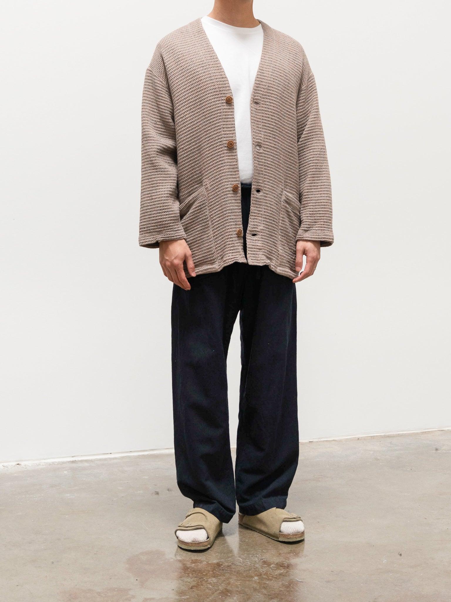 Namu Shop - ts(s) Melange Waffle Easy Cardigan - Maple