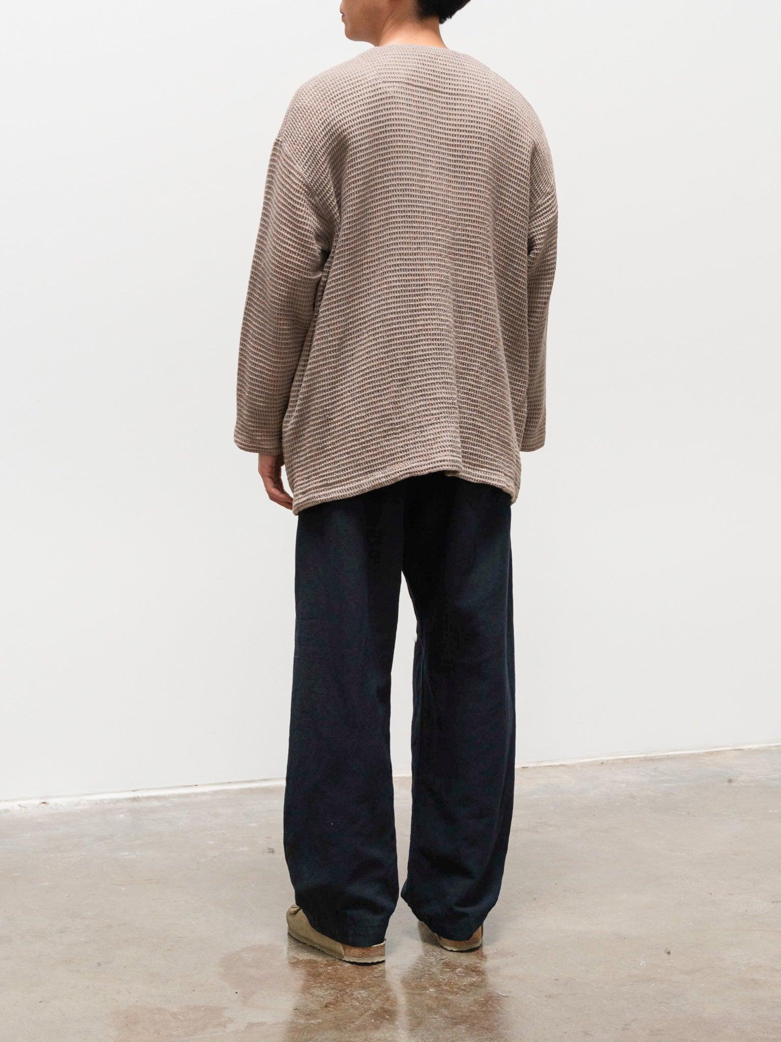 Namu Shop - ts(s) Melange Waffle Easy Cardigan - Maple