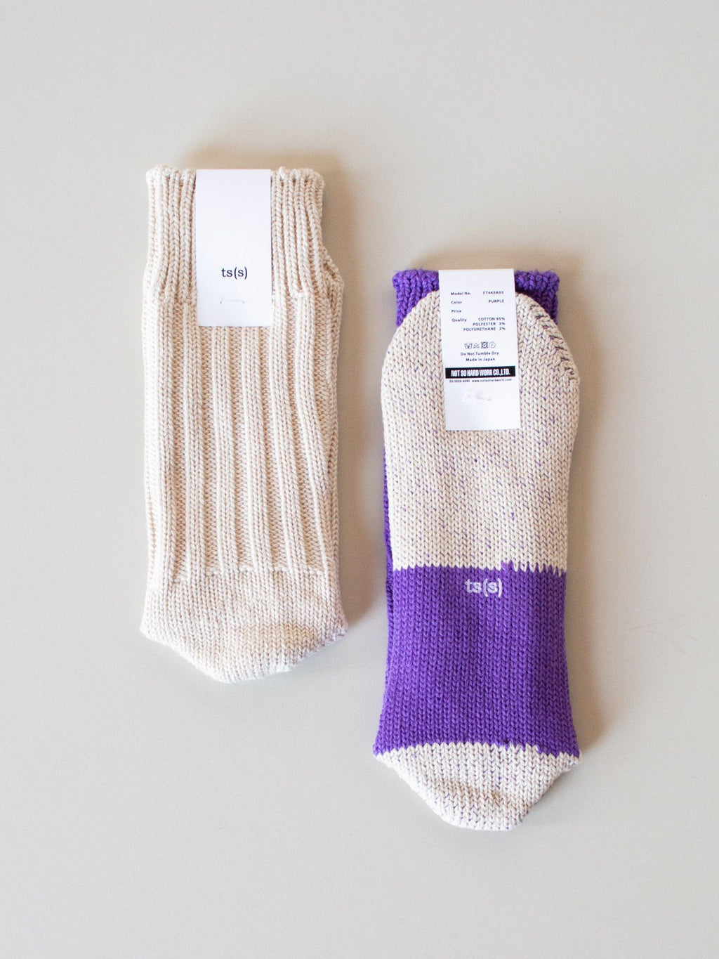 Namu Shop - ts(s) Mix and Match Cotton Rib Sock - Multiple Colors