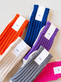 Namu Shop - ts(s) Mix and Match Cotton Rib Sock - Multiple Colors