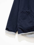 Namu Shop - ts(s) Poly Pique Jersey Lined Easy Cardigan - Navy