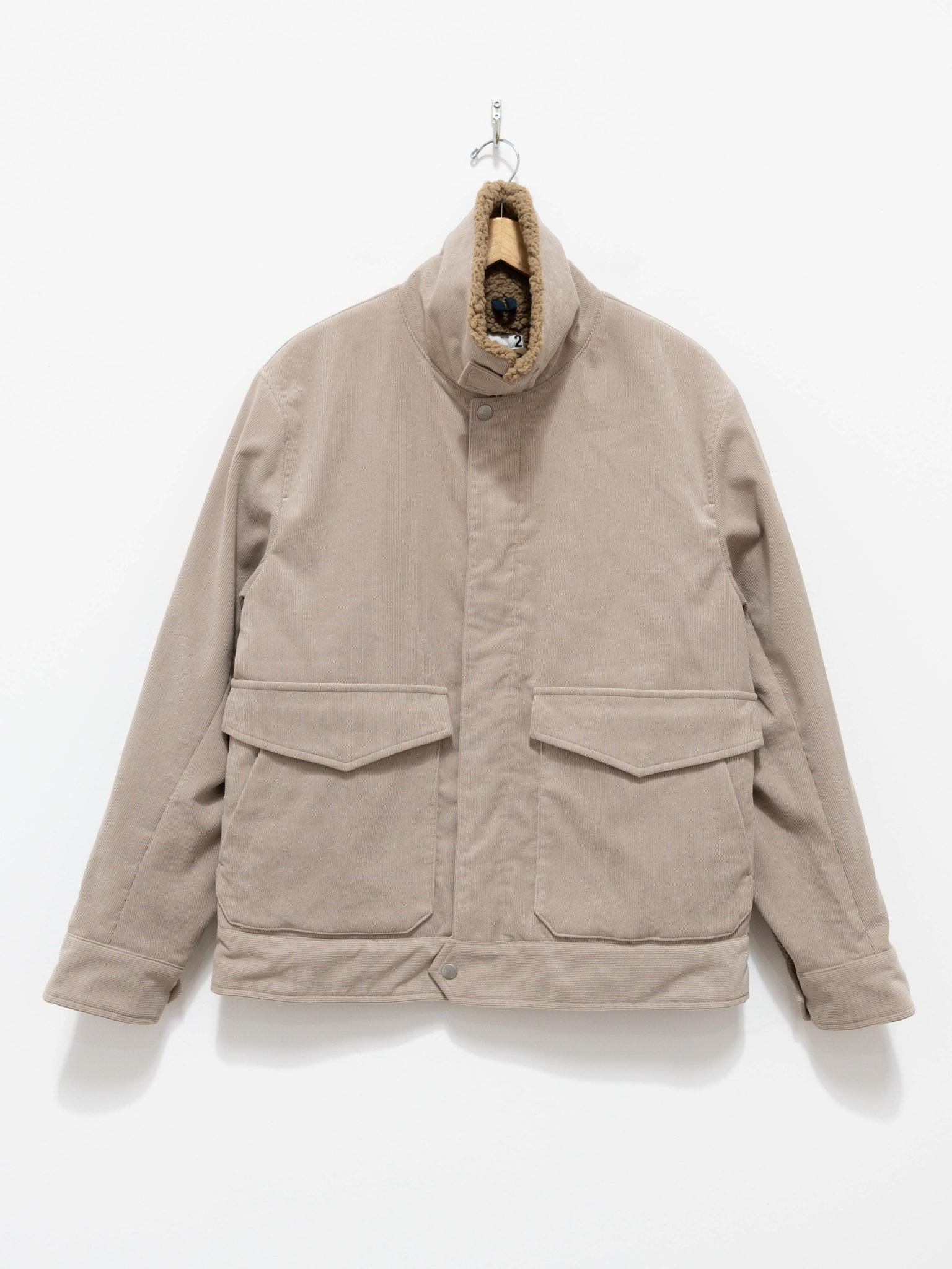 Namu Shop - Poly Stretch Corduroy Bomber Jacket - Graige