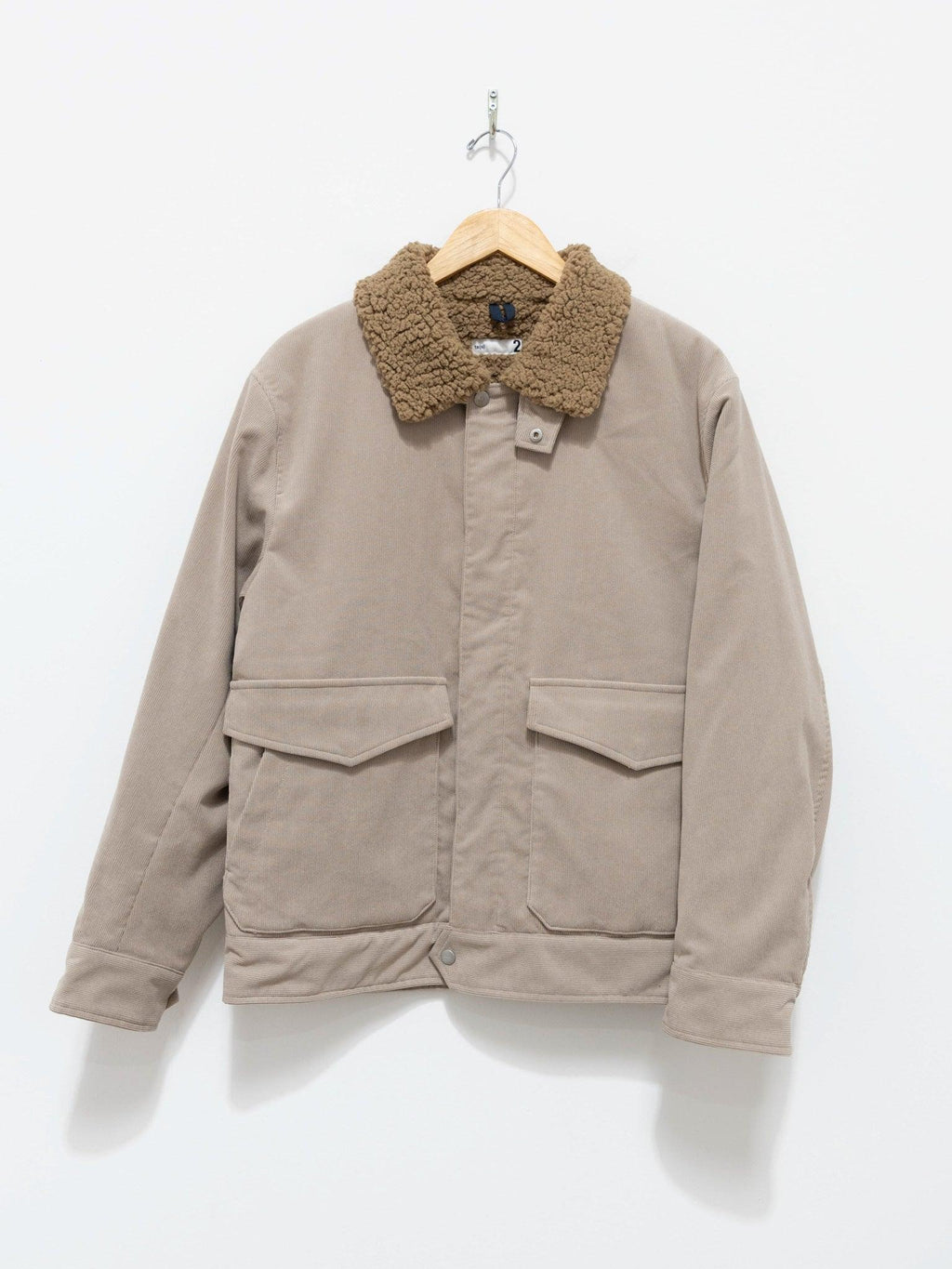 Namu Shop - ts(s) SOLOTEX Poly Stretch Corduroy Bomber Jacket - Graige