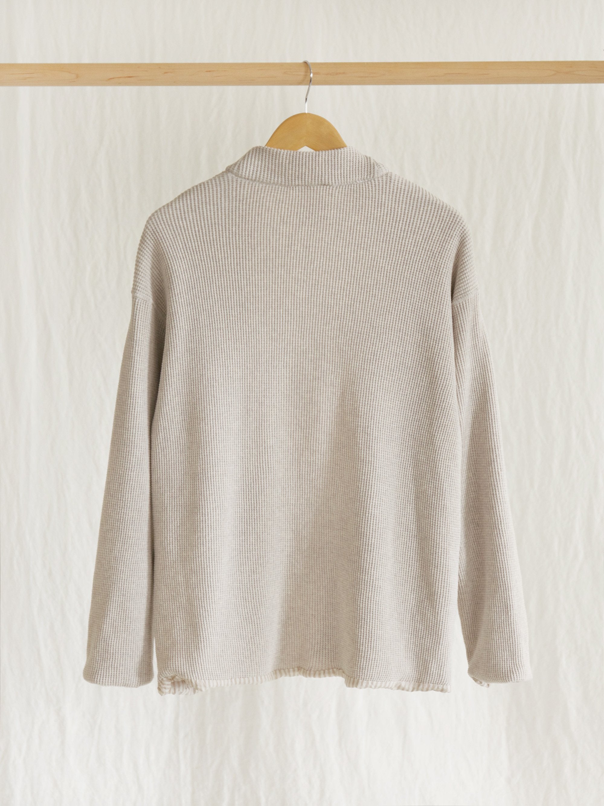 Namu Shop - ts(s) Waffle Jersey Lined Easy Cardigan (Re-stocked)