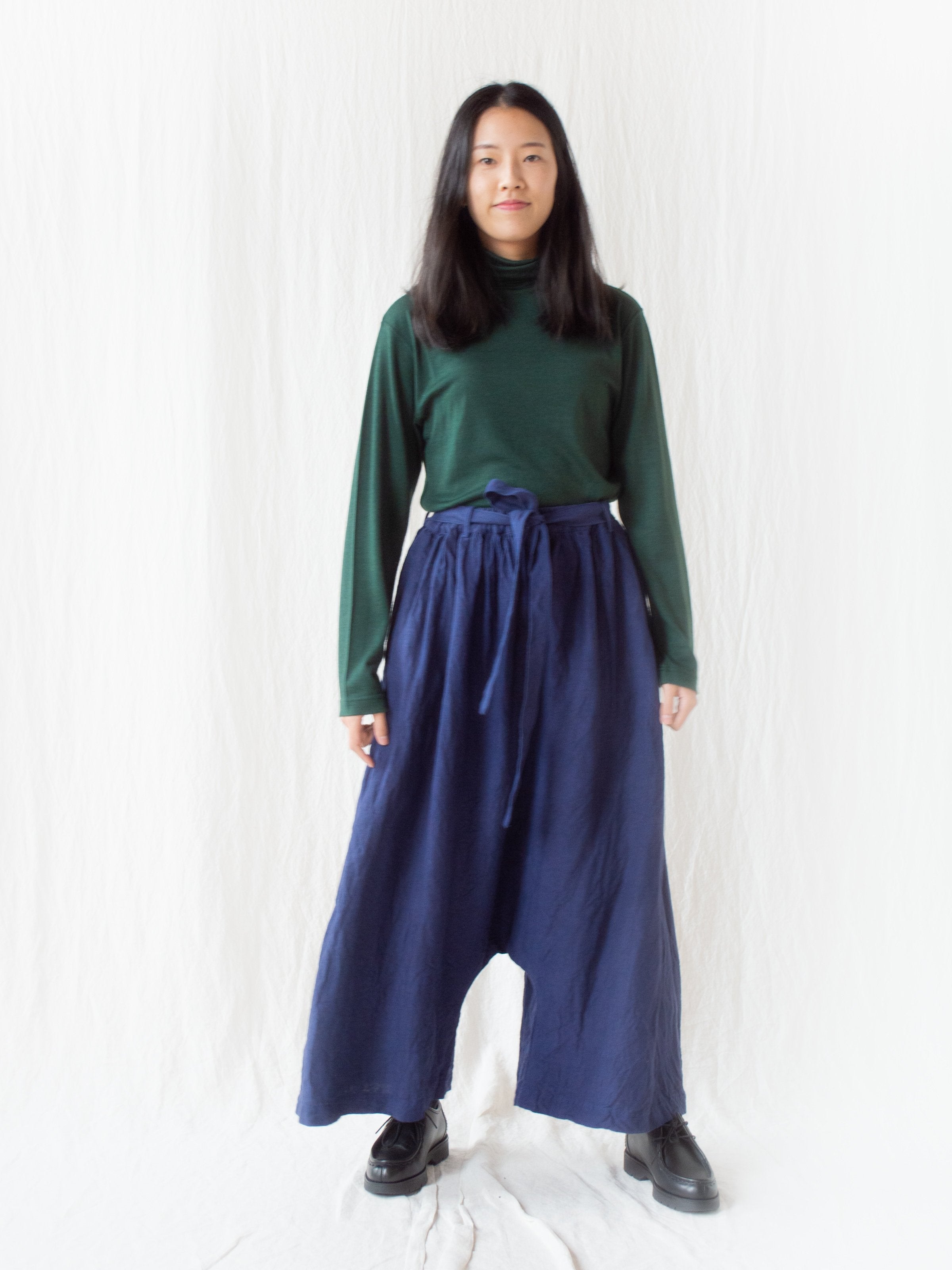 Namu Shop - ts(s) Washable High Gauge Wool Turtleneck - Green