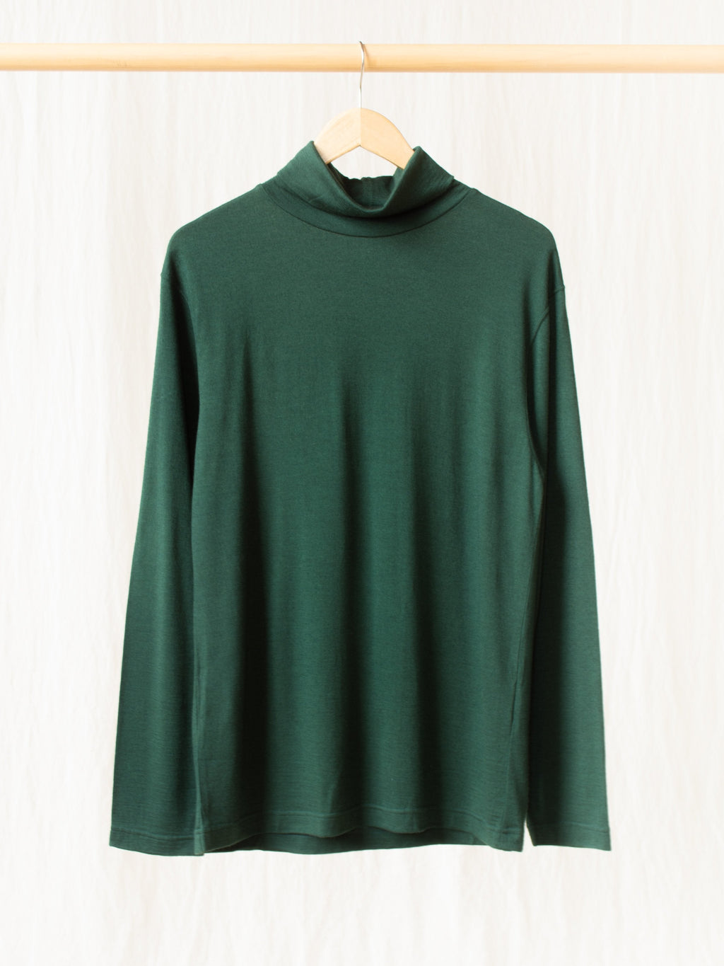 Namu Shop - ts(s) Washable High Gauge Wool Turtleneck - Green