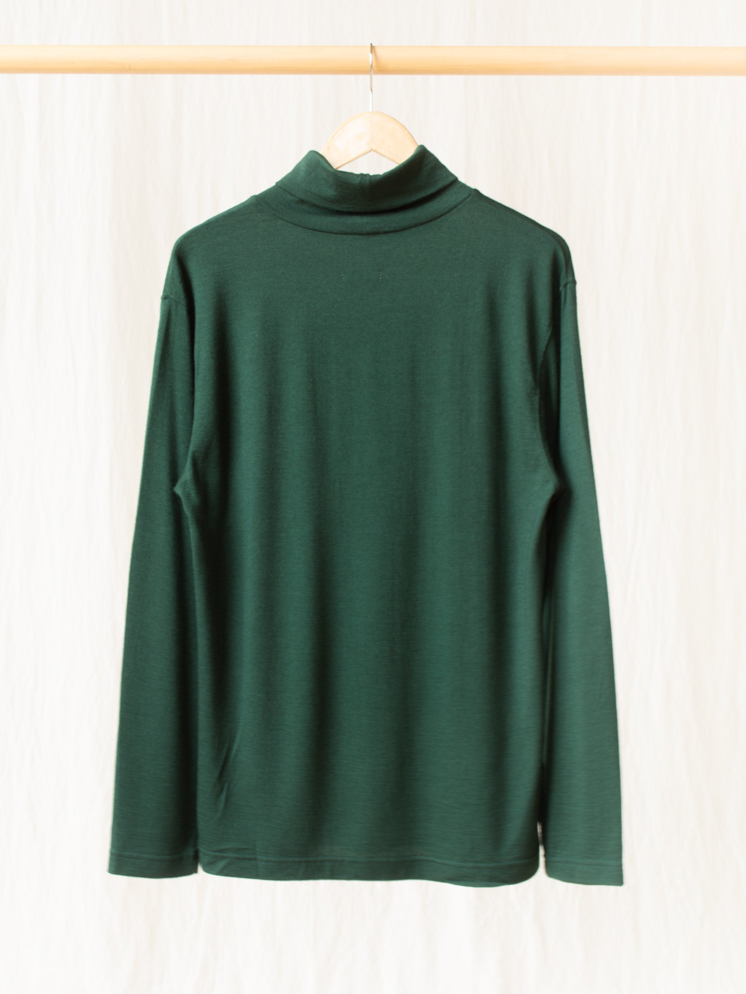 Namu Shop - ts(s) Washable High Gauge Wool Turtleneck - Green