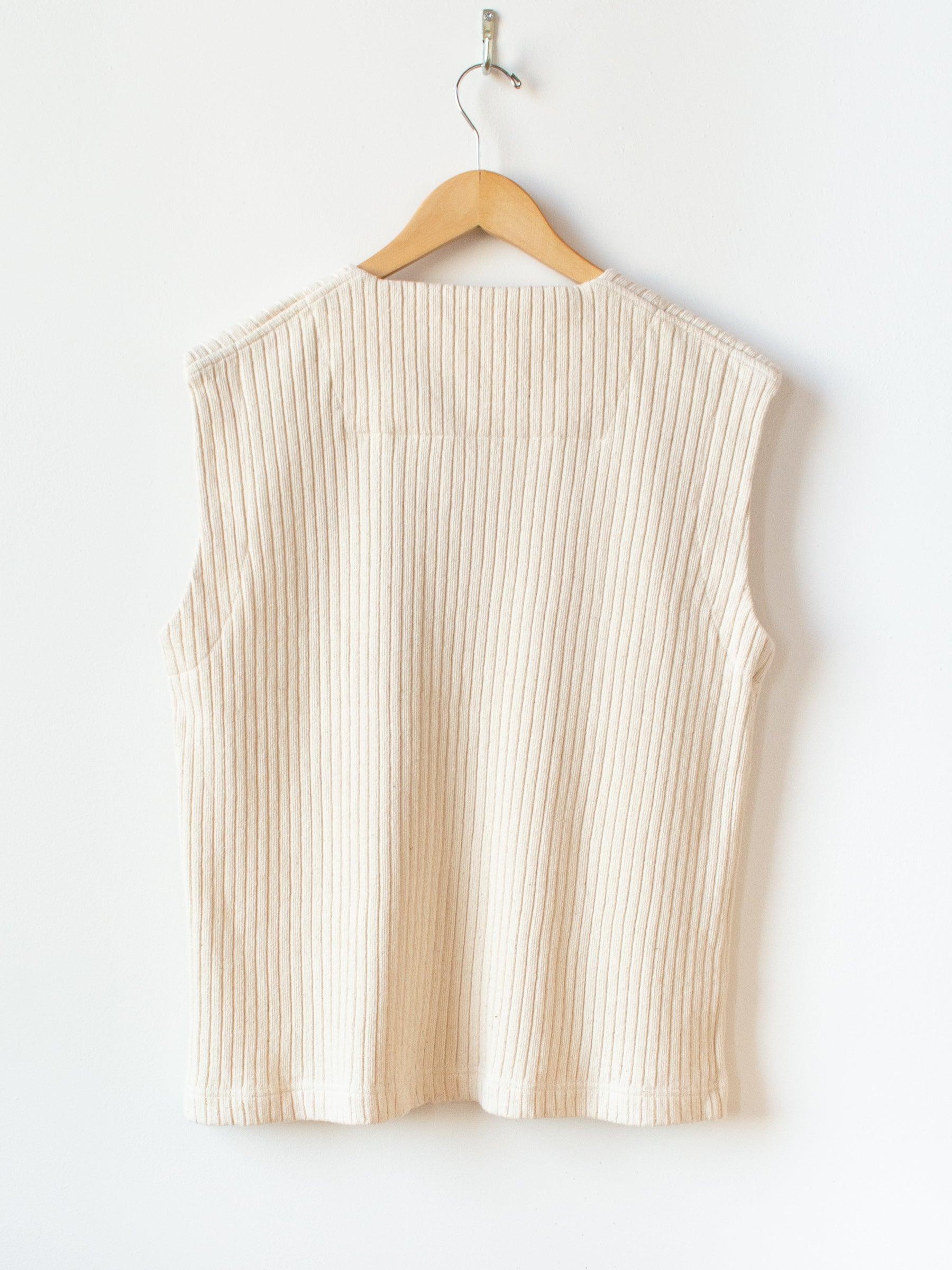 Namu Shop - ts(s) Wide Rib Easy Vest - Natural