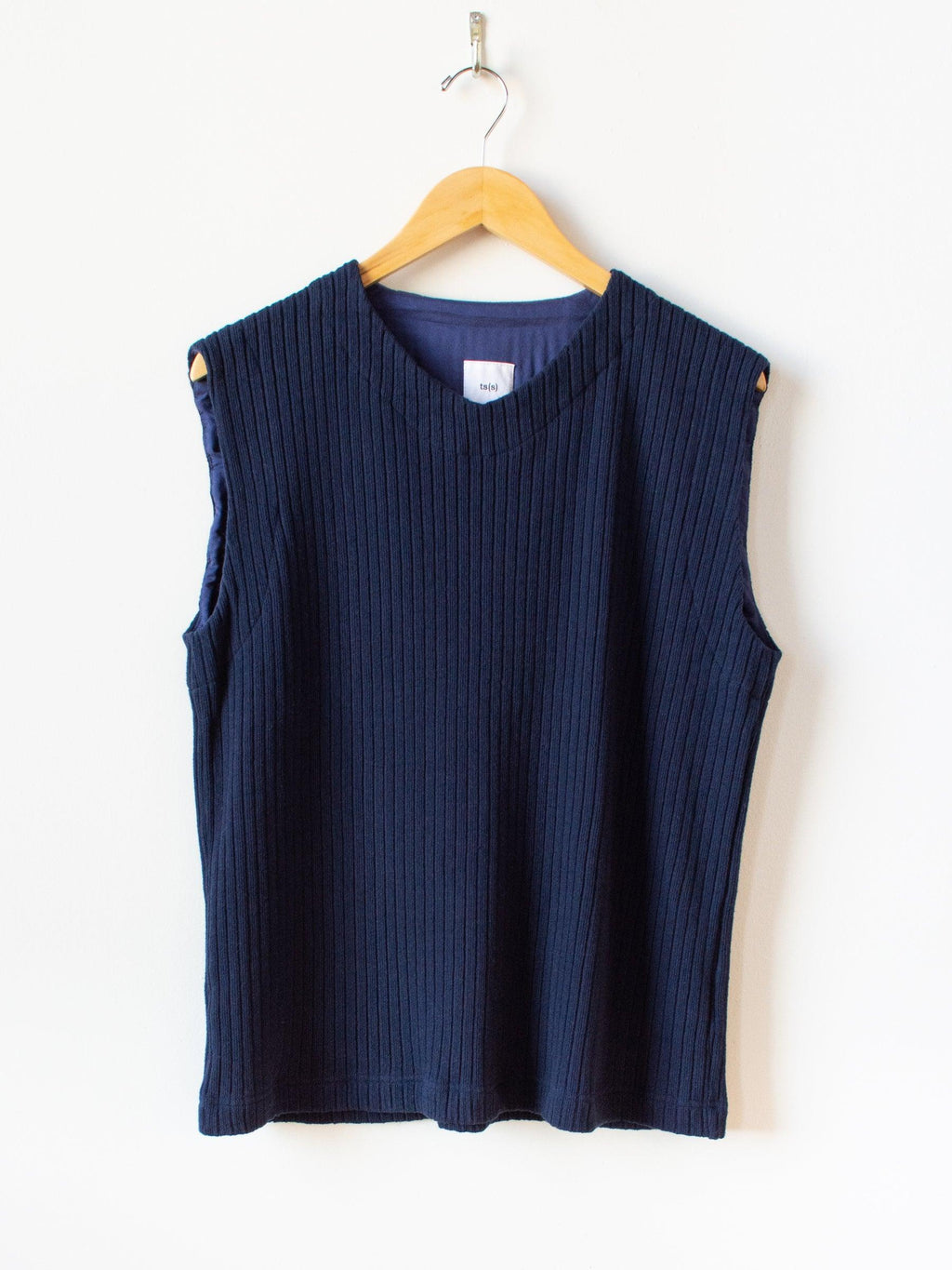 Namu Shop - ts(s) Wide Rib Easy Vest - Navy