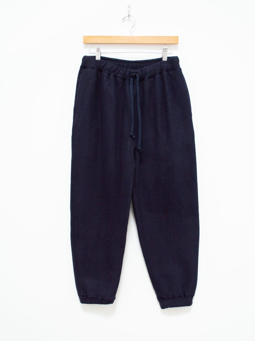 Namu Shop - ts(s) Wool Jersey Cuffed Sweatpants - Navy