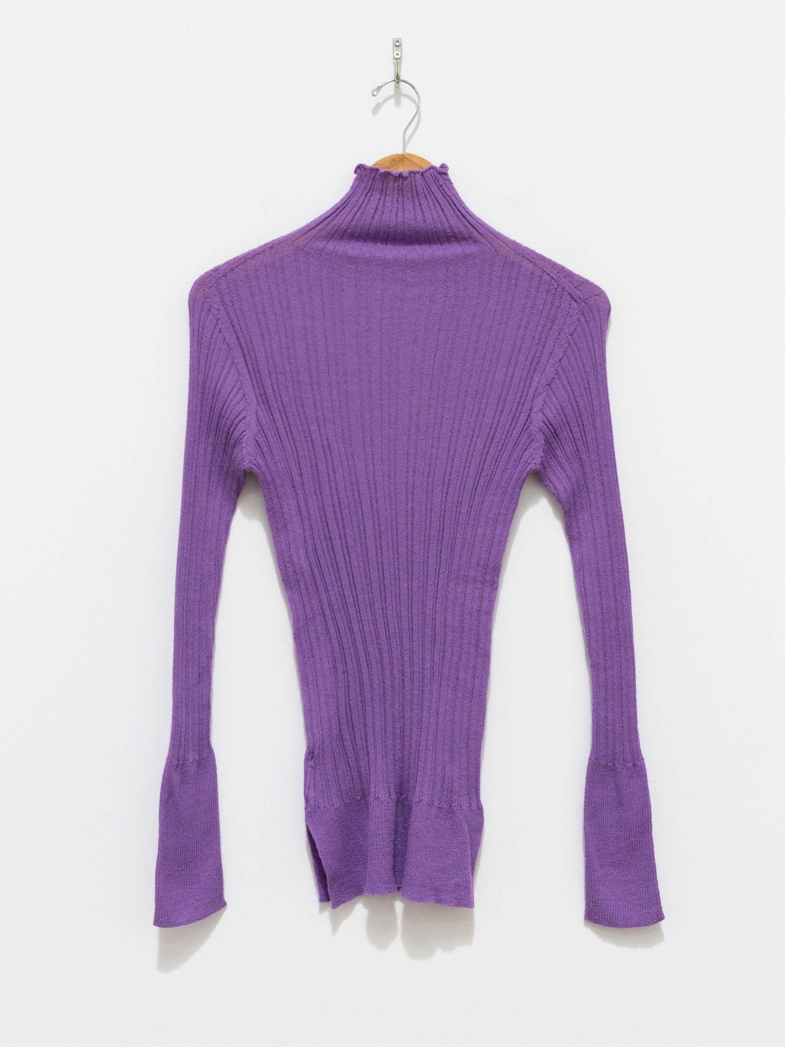 Namu Shop - Unfil Baby Suri Alpaca High Neck Sweater - Violet