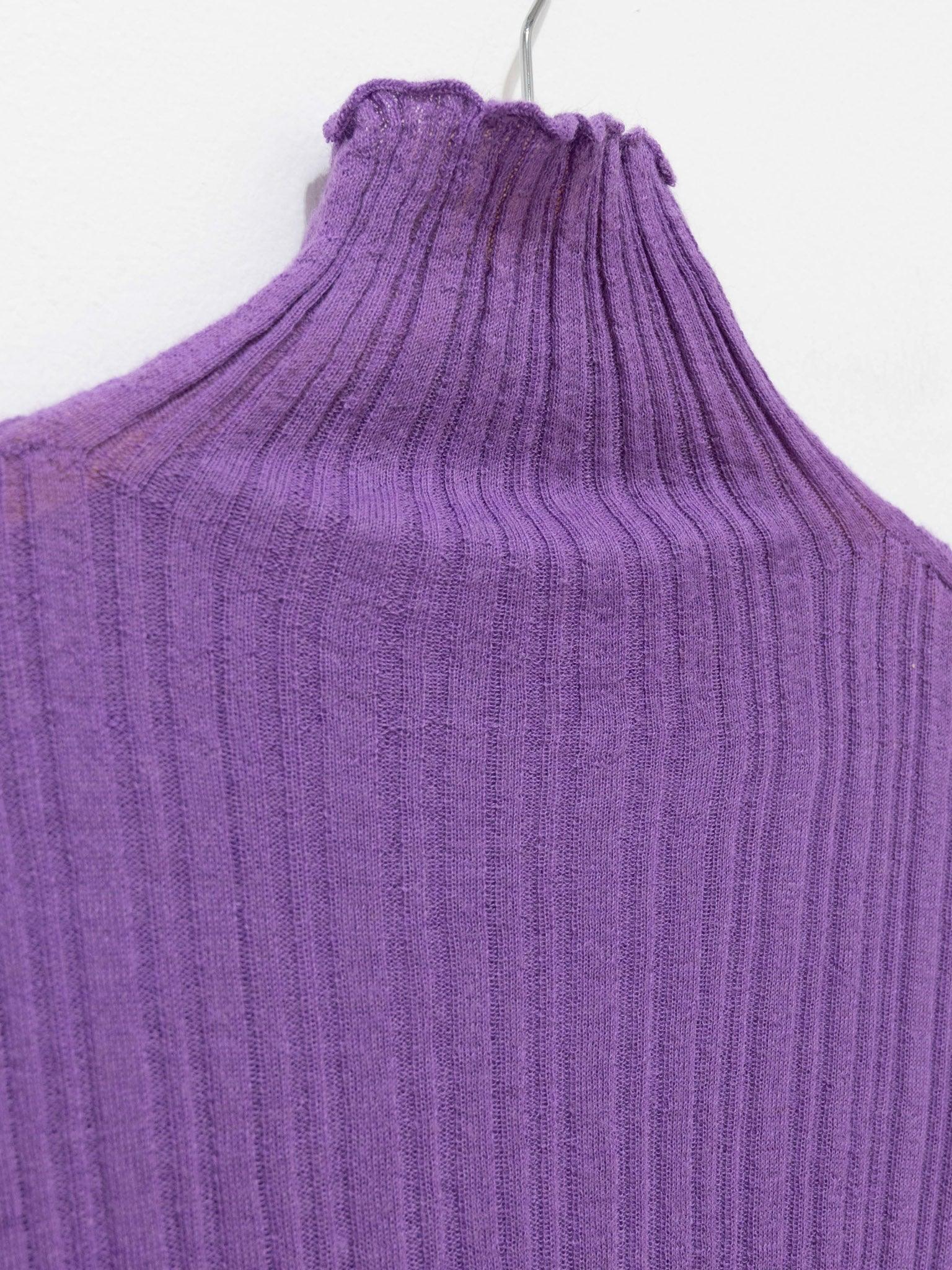 Namu Shop - Unfil Baby Suri Alpaca High Neck Sweater - Violet