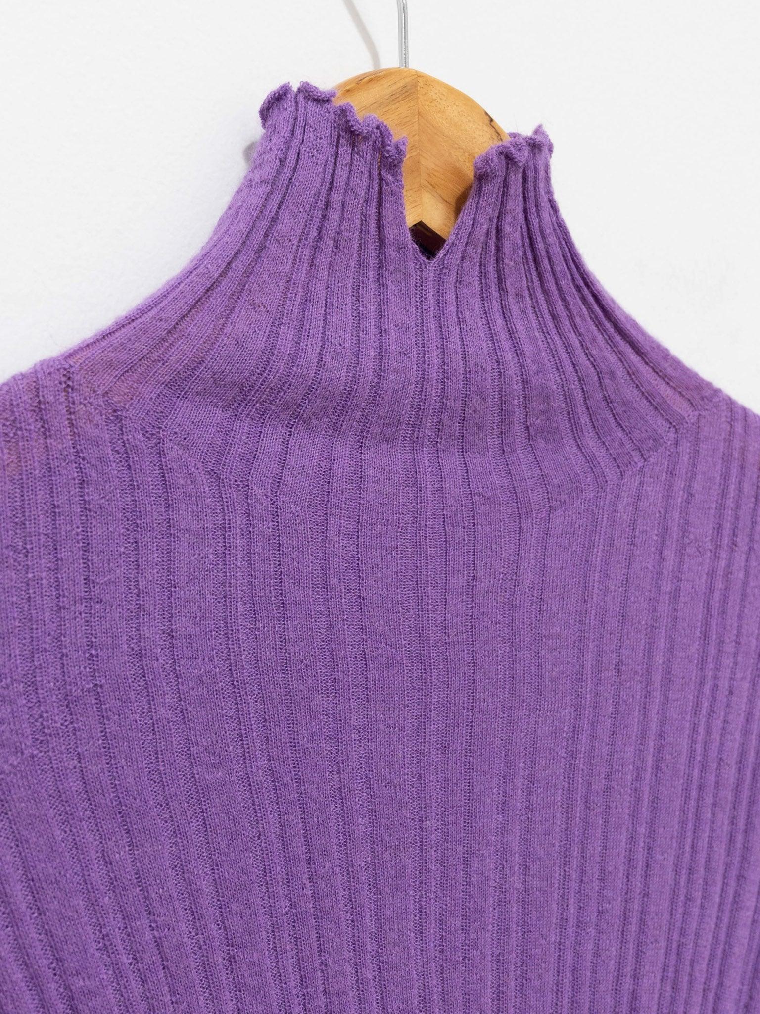 Namu Shop - Unfil Baby Suri Alpaca High Neck Sweater - Violet