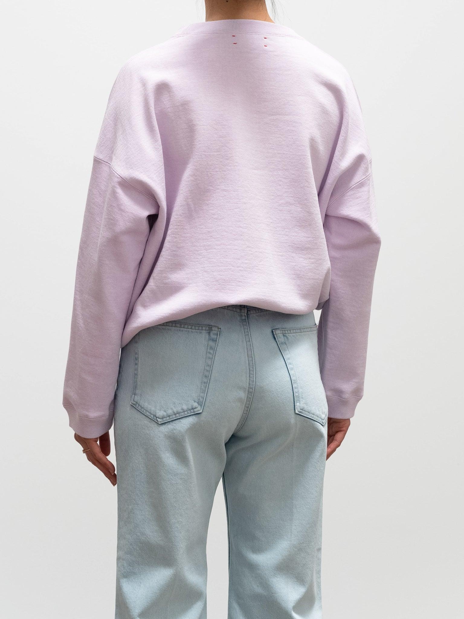 Namu Shop - Unfil Cotton Paper Terry Sweatshirt - Lilac