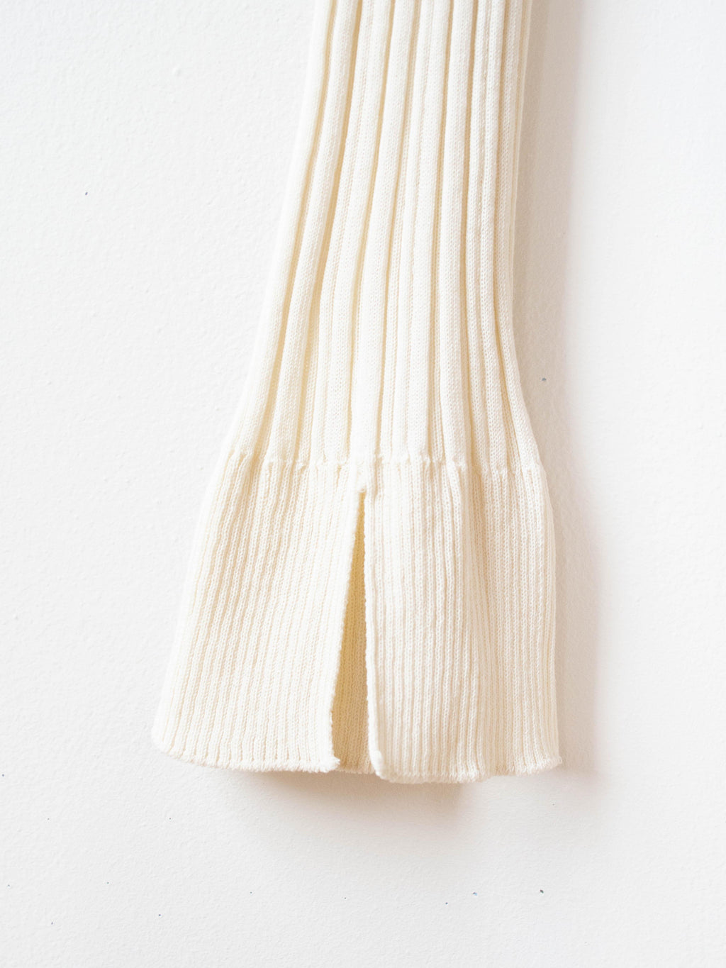 Namu Shop - Unfil High Twist Cotton Ribbed Knit Leggings - Off White