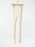 Namu Shop - Unfil High Twist Cotton Ribbed Knit Leggings - Off White