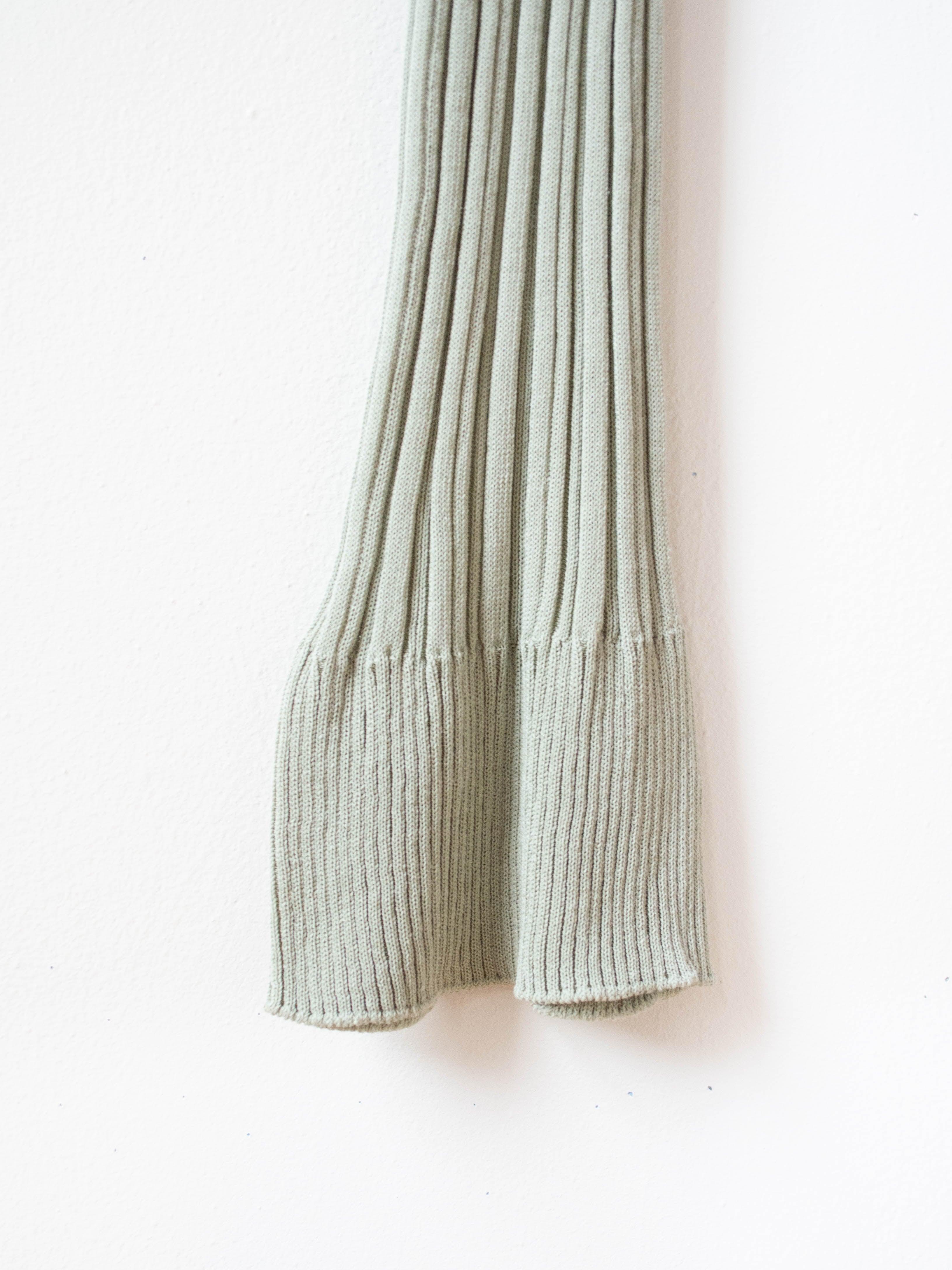 Namu Shop - Unfil High Twist Cotton Ribbed Knit Leggings - Smokey Green