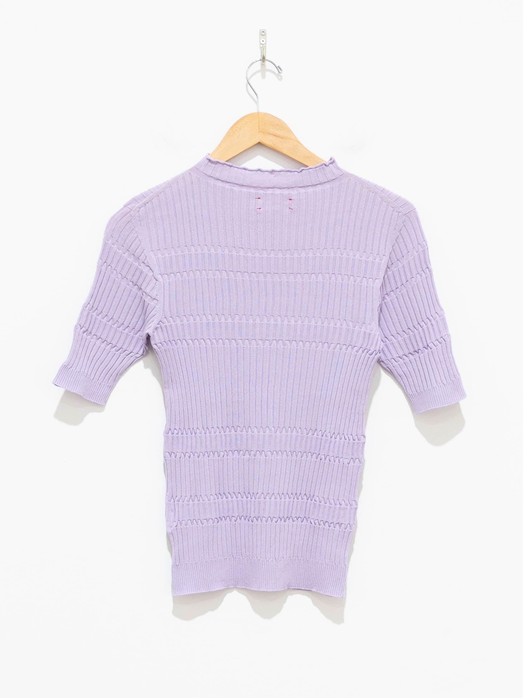 Namu Shop - Unfil High Twist Cotton Ribbed Knit - Lilac