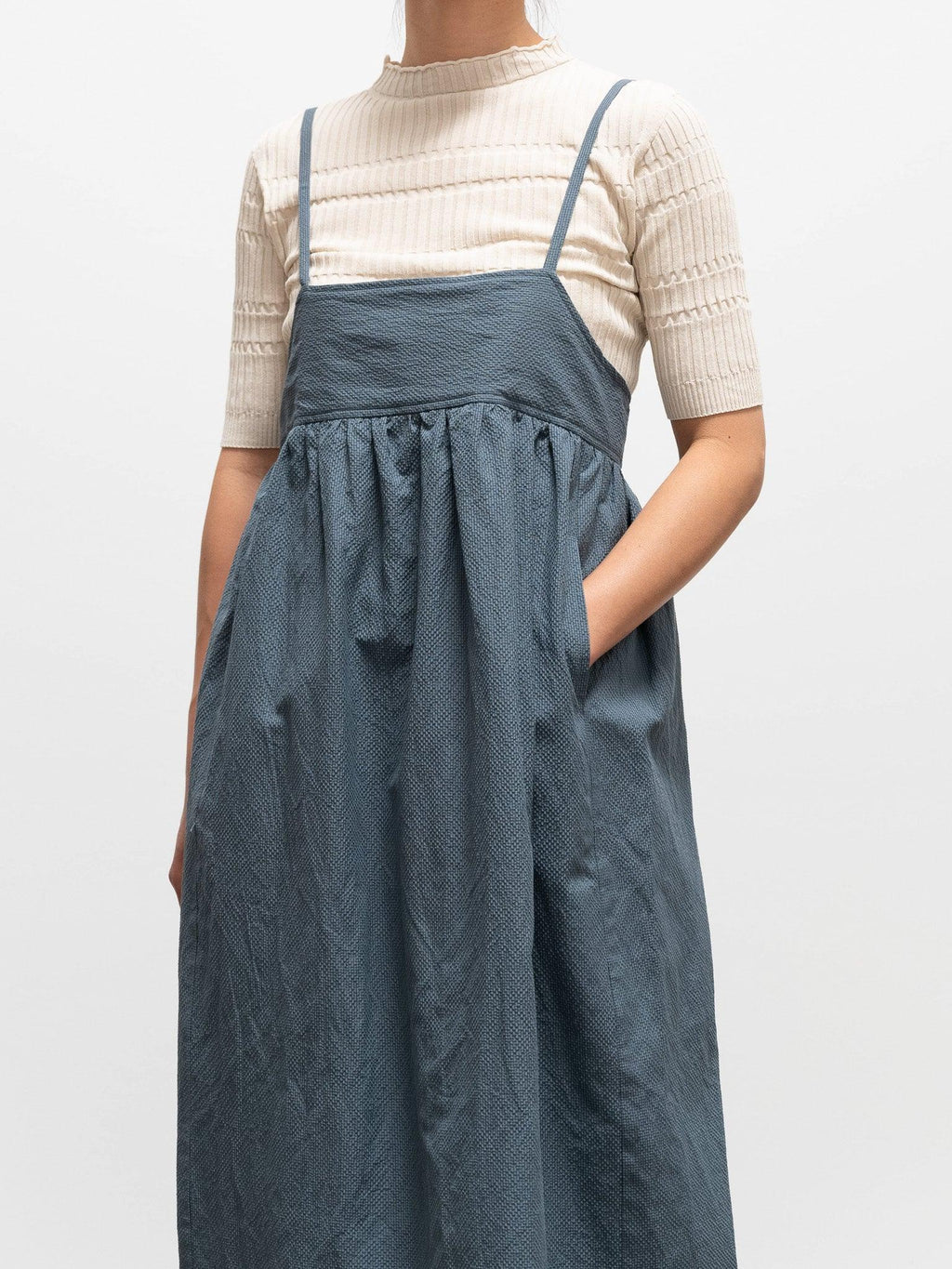 Namu Shop - Unfil High Twist Cotton Ribbed Knit - Off White