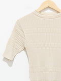Namu Shop - Unfil High Twist Cotton Ribbed Knit - Off White