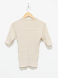 Namu Shop - Unfil High Twist Cotton Ribbed Knit - Off White