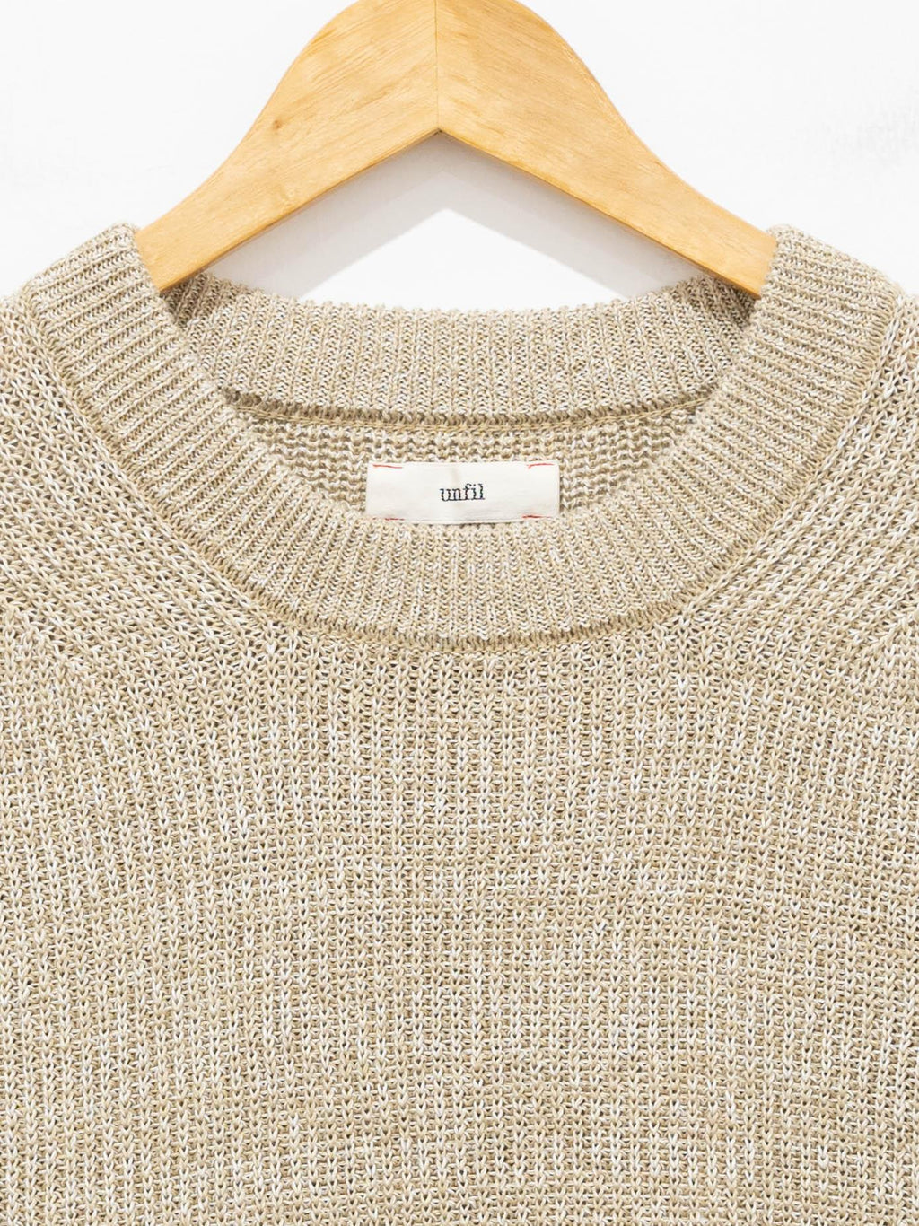 Namu Shop - Unfil Organic Hemp Ribbed Knit Vest - Beige Mix