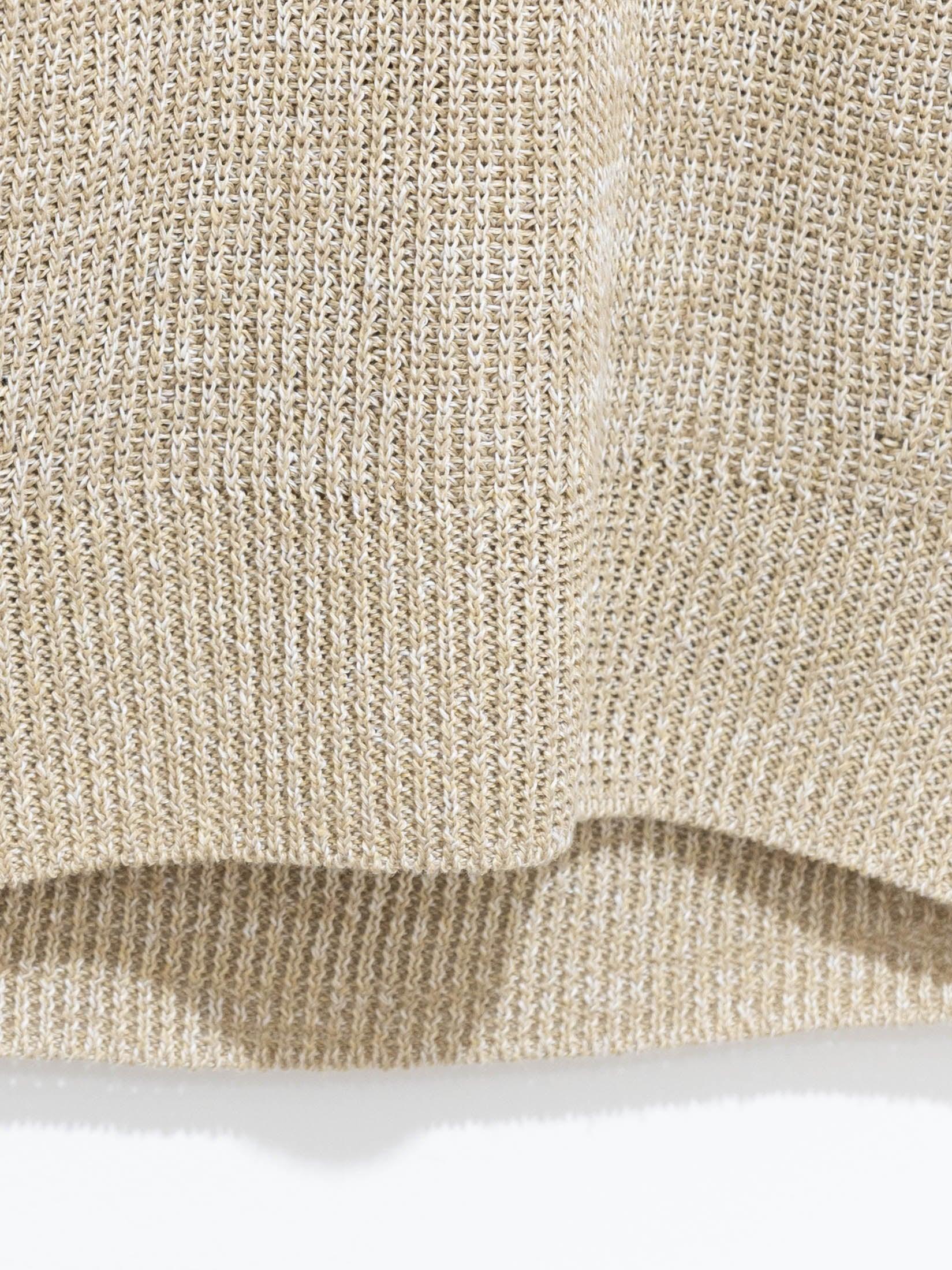 Namu Shop - Unfil Organic Hemp Ribbed Sleeveless Knit - Beige Mix