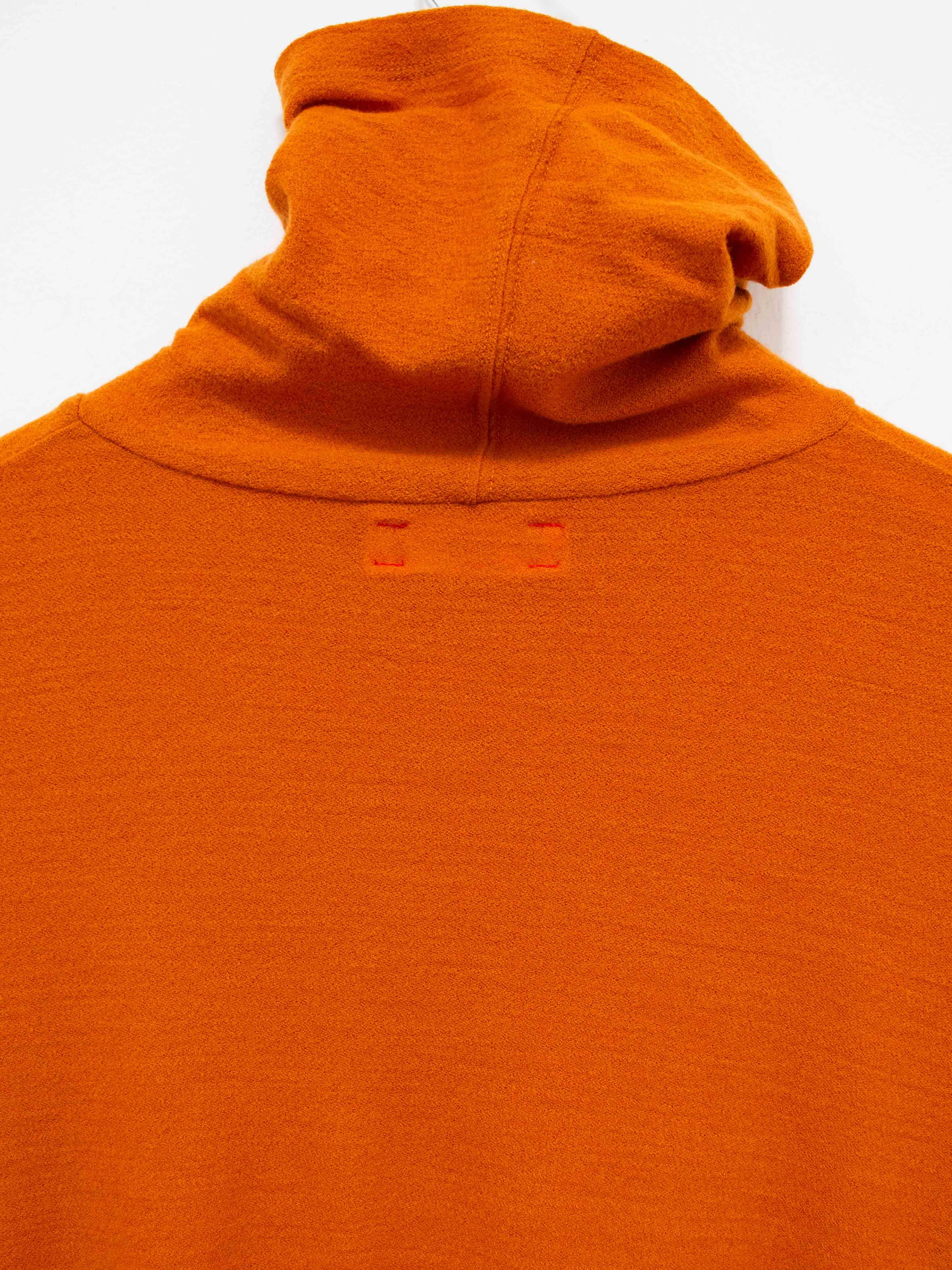 Namu Shop - Unfil Superfine Merino Crepe Jersey Turtleneck Tee - Dark Orange