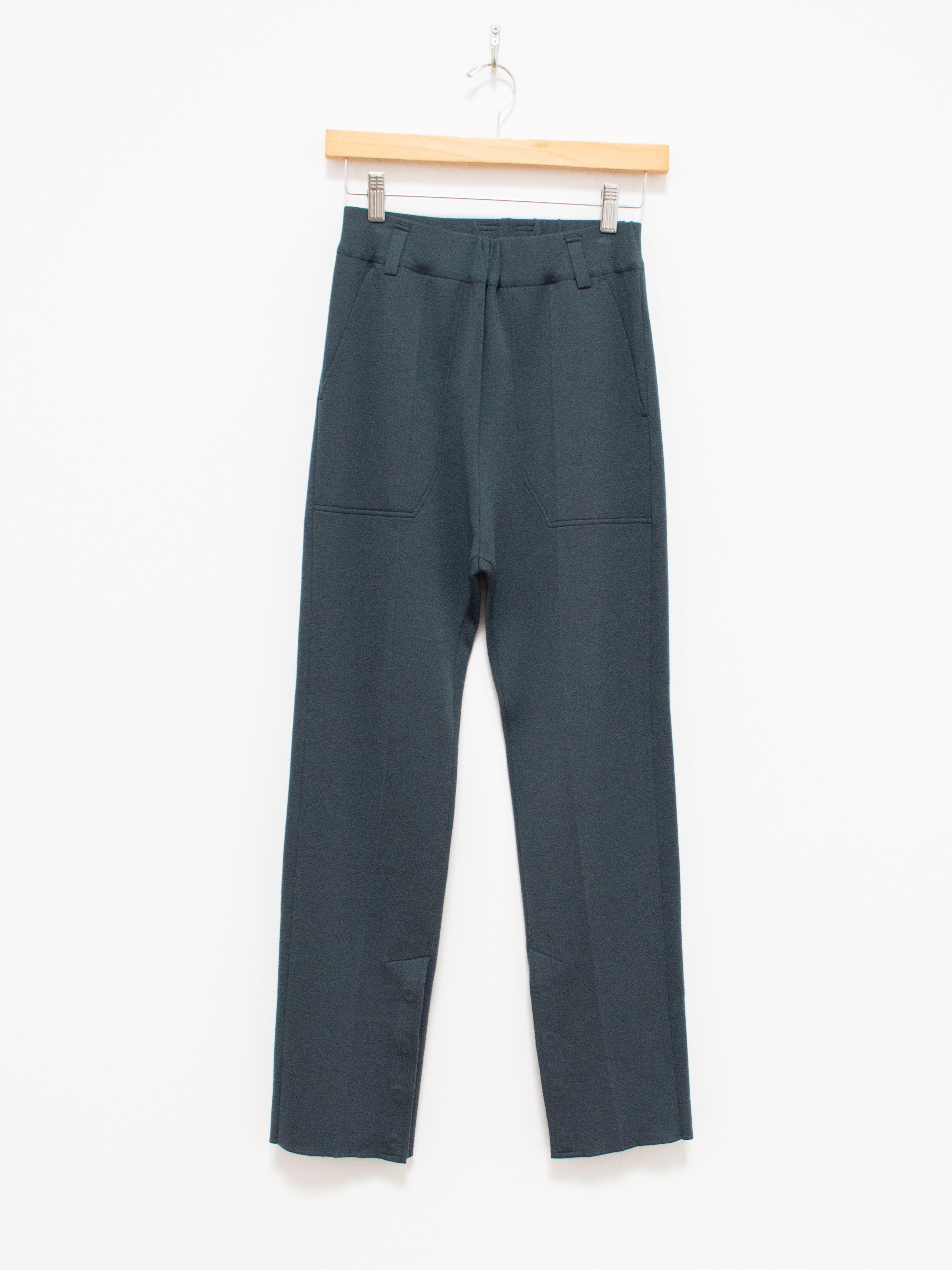 Namu Shop - Unfil Superfine Merino Smooth Knit Trousers - Blue Gray