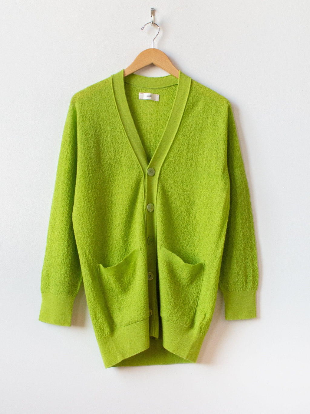 Namu Shop - Unfil Superfine Mohair Amunzen Knit Cardigan - Kiwi
