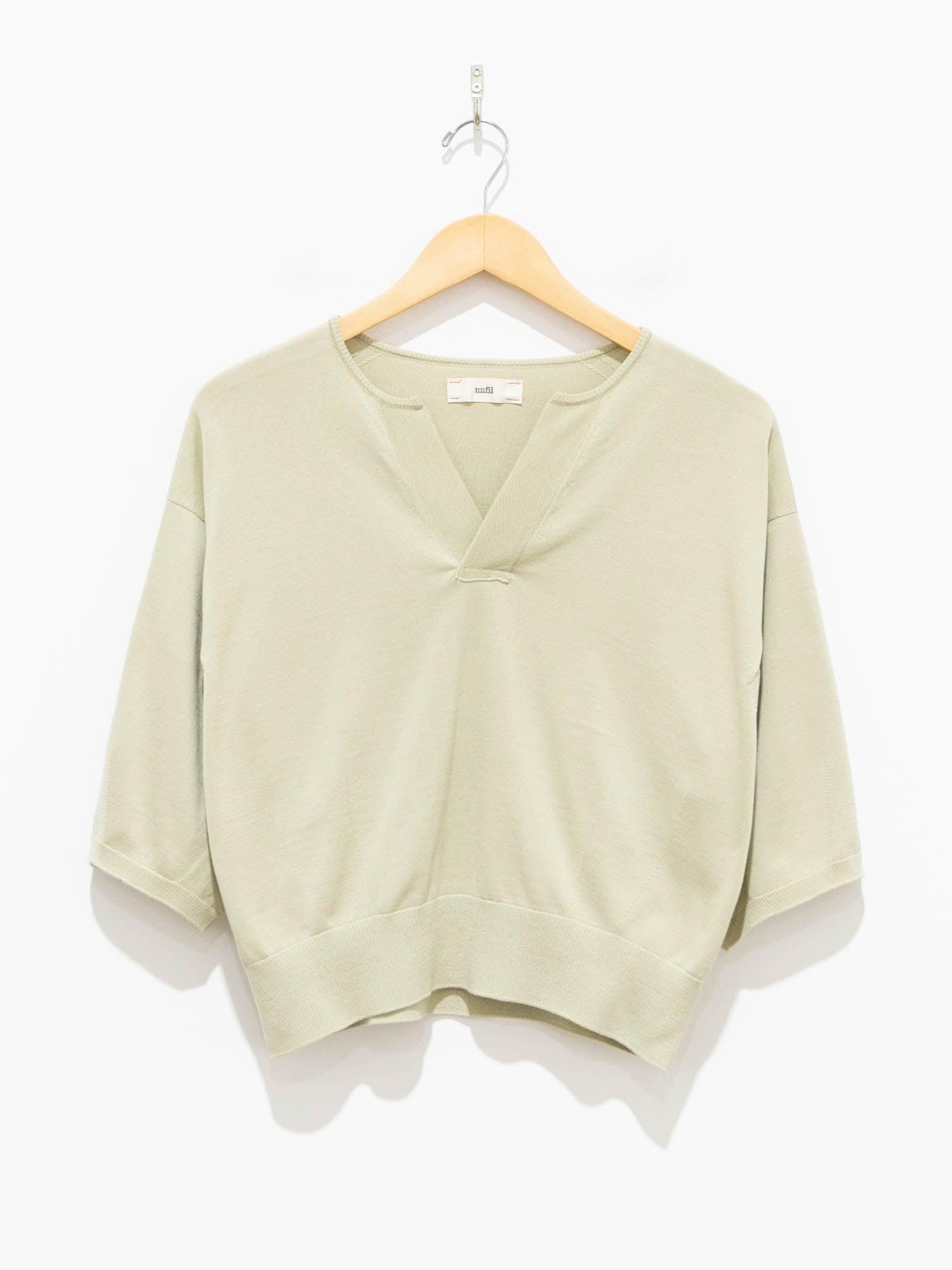 Namu Shop - Unfil Suvin Cotton Fine Gauge Knit - Light Olive