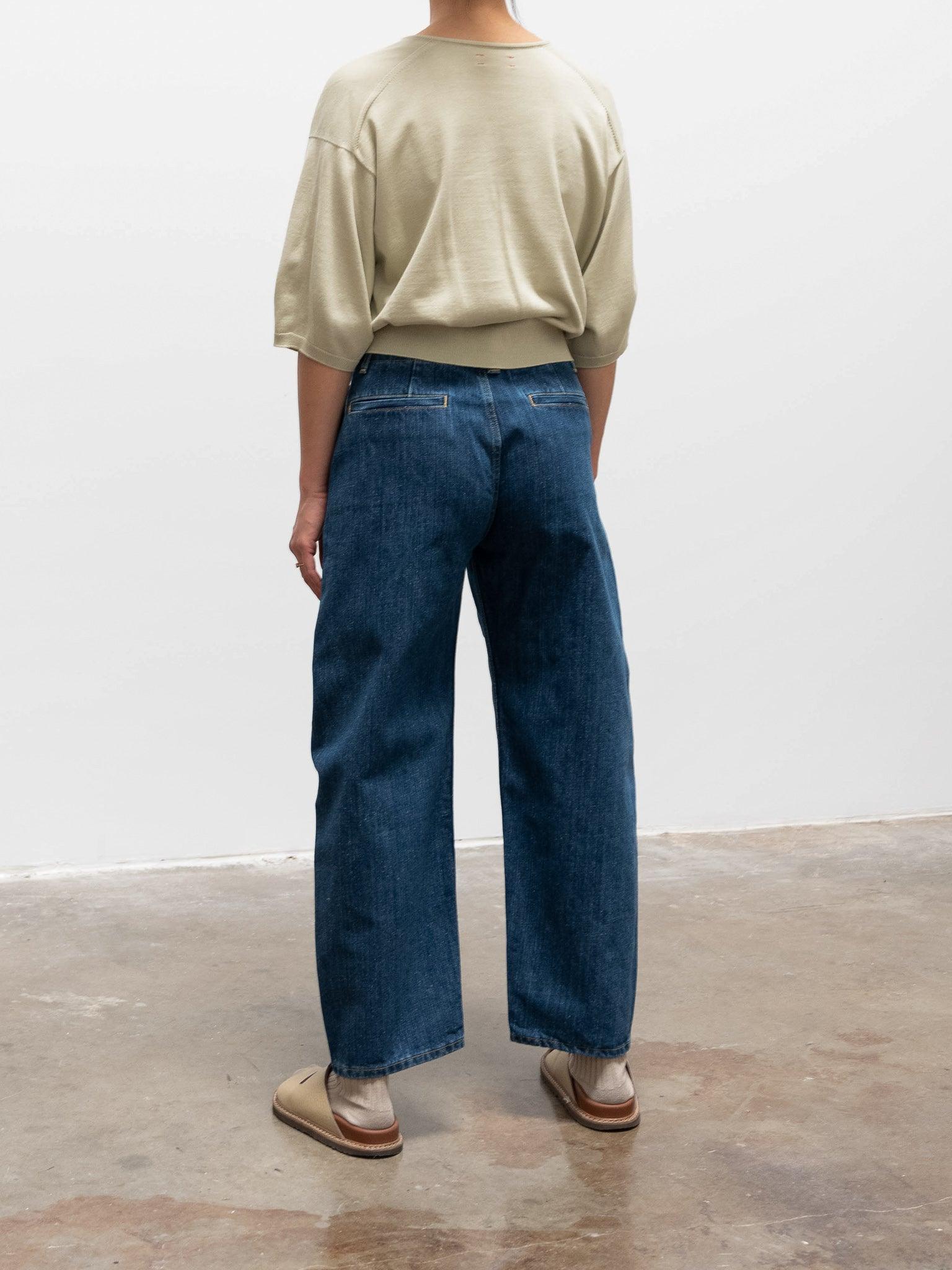 Namu Shop - Unfil Suvin Cotton Fine Gauge Knit - Light Olive