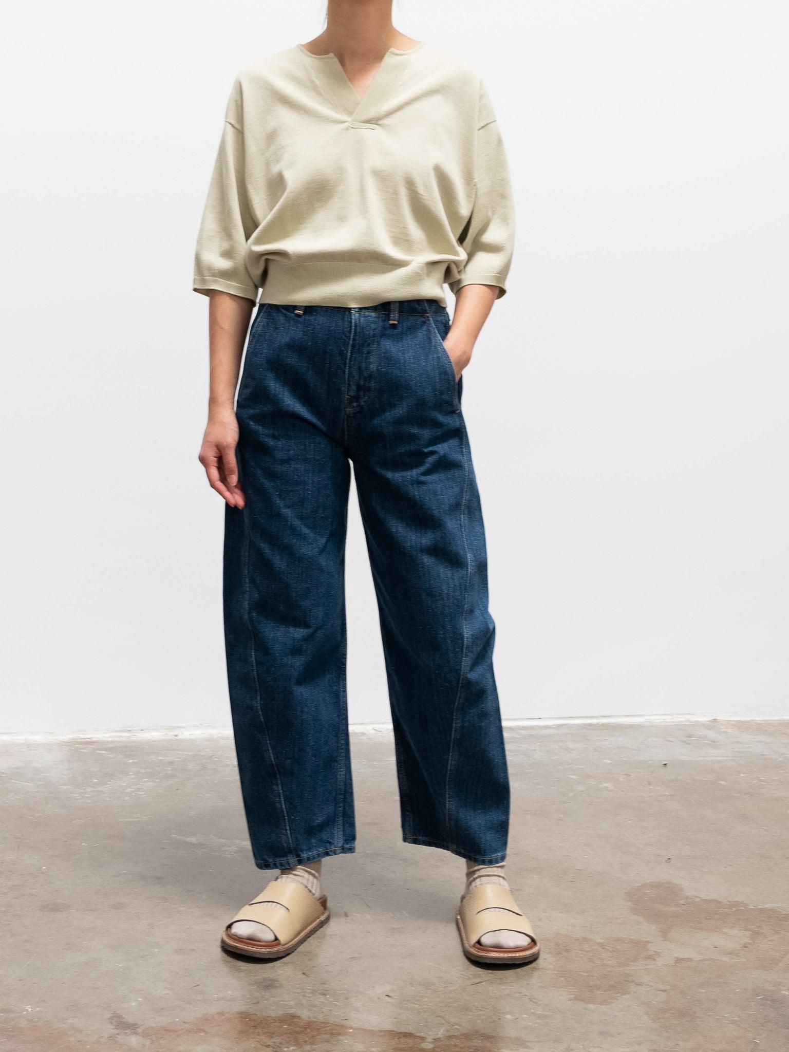 Namu Shop - Unfil Suvin Cotton Fine Gauge Knit - Light Olive