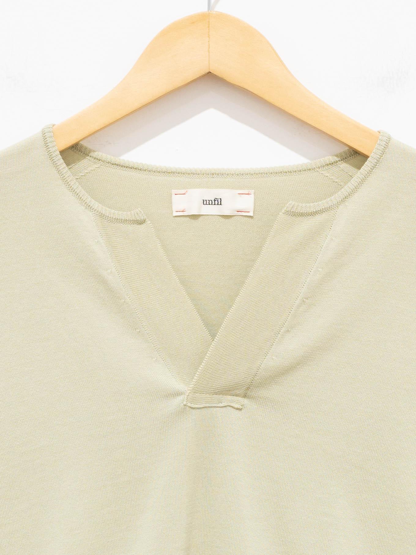 Namu Shop - Unfil Suvin Cotton Fine Gauge Knit - Light Olive