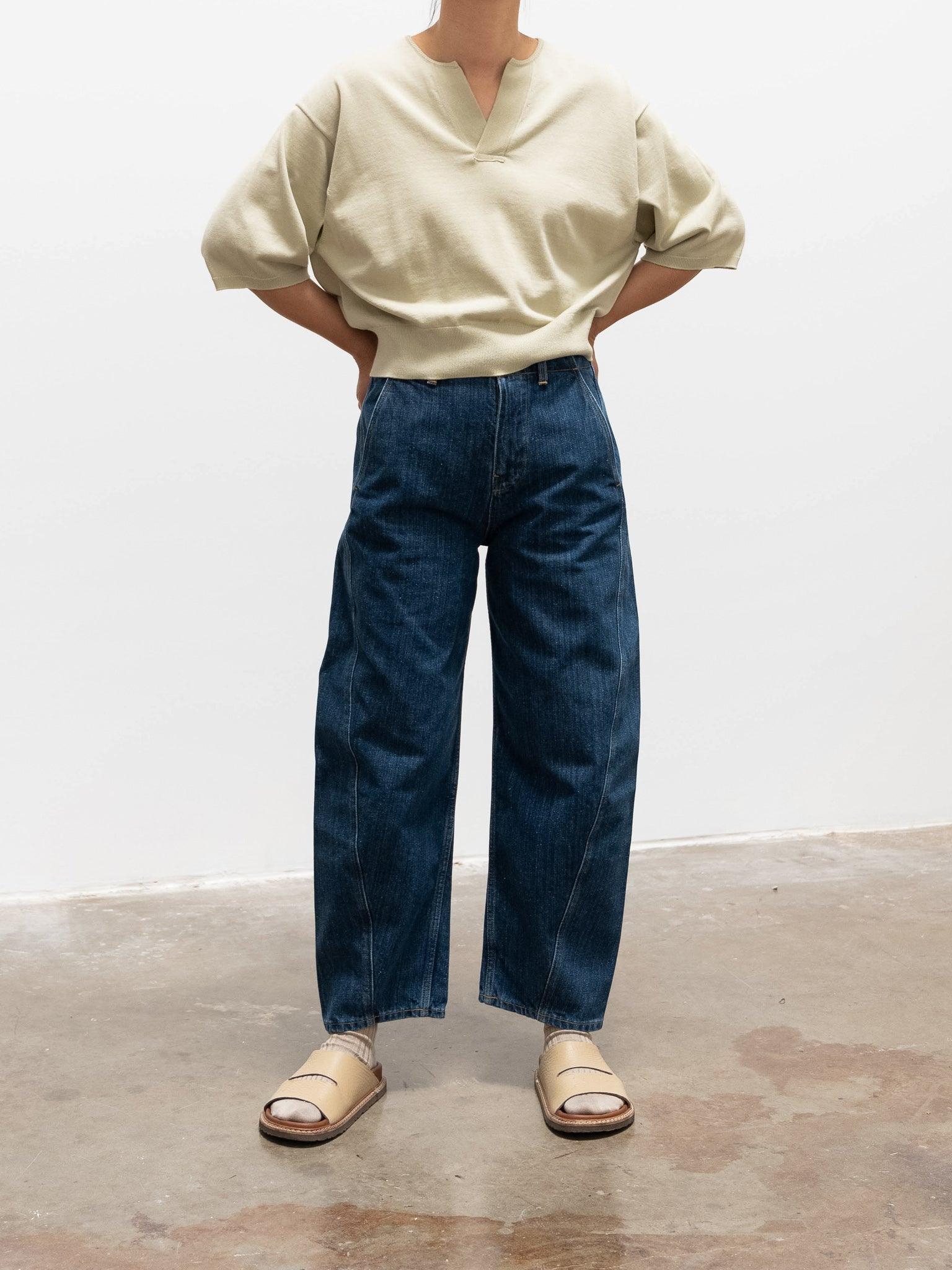 Namu Shop - Unfil Suvin Cotton Fine Gauge Knit - Light Olive